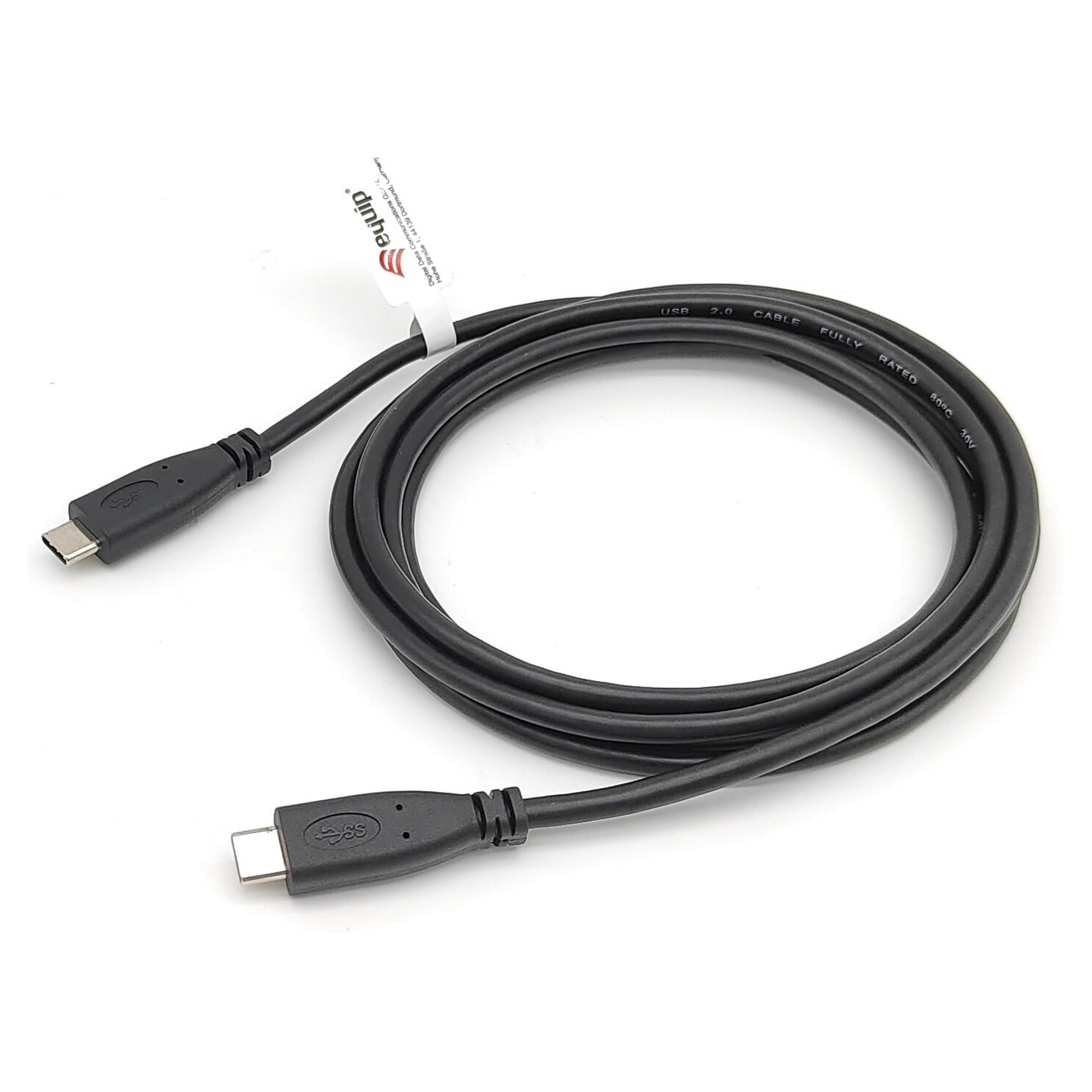 USB-C-kabel Equip 128833 - 0,5 m sort