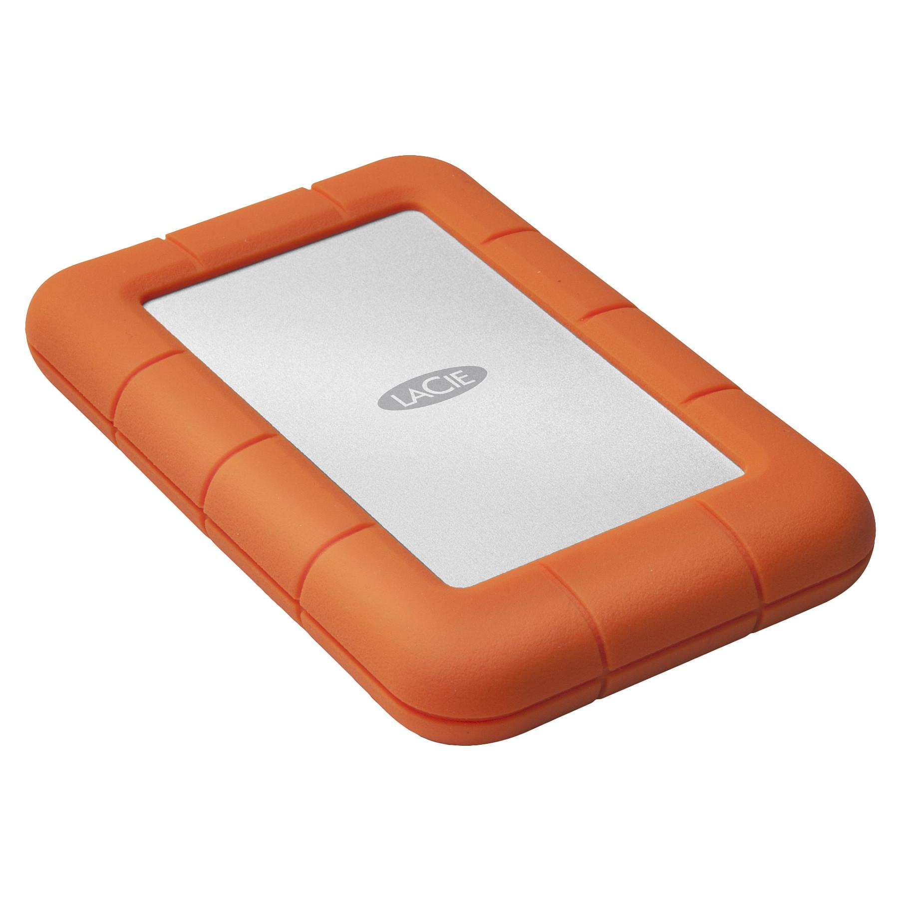 LaCie Rugged Mini - Harddisk - 1 TB - ekstern (bærbar) - USB 3.0 - 5400 rpm