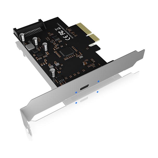 ICY BOX IB-PCI1901-C32 - USB-adapter - PCIe 3.0 x4 - USB-C 3.2 Gen 2x2 x 1 - sort