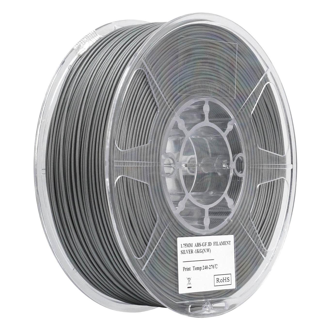 3D-printerfilament eSUN EABS-GF 1,75 mm - sølv, 1 kg