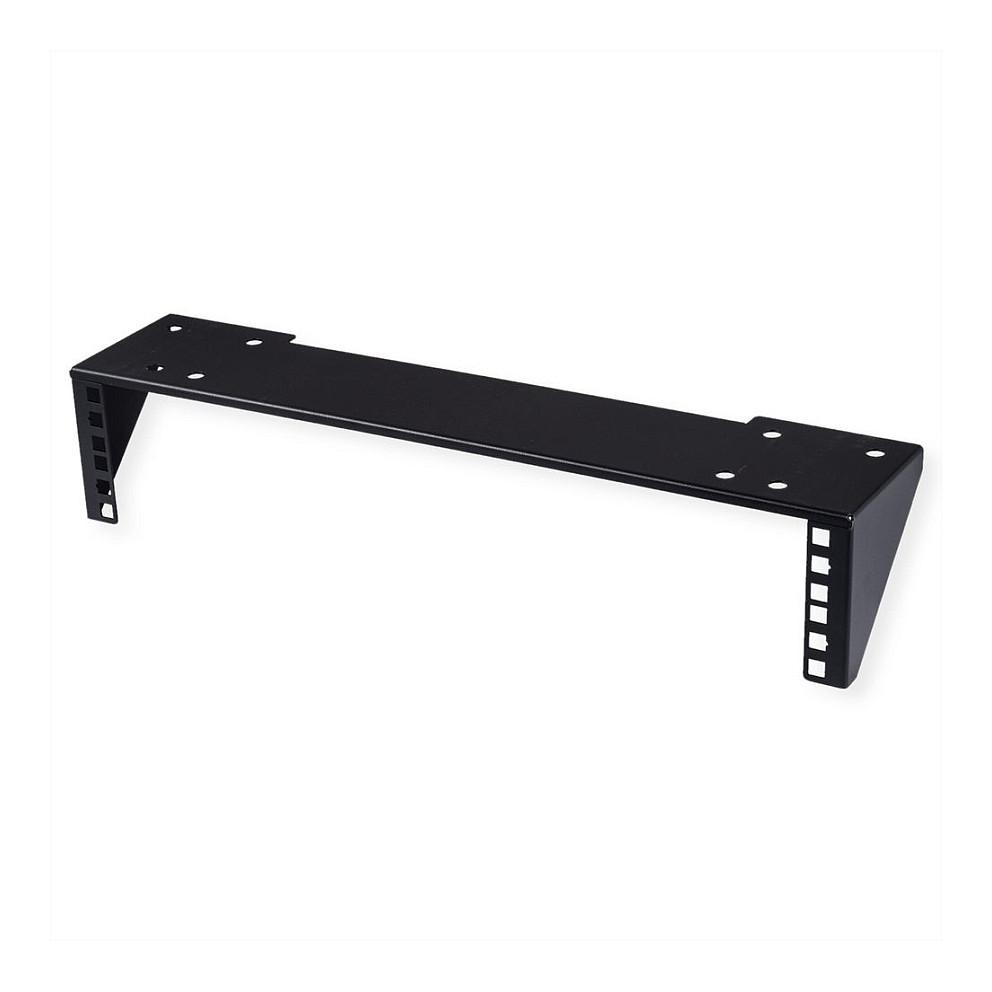 19" væg-/underbordsbeslag VALUE 2U - sort
