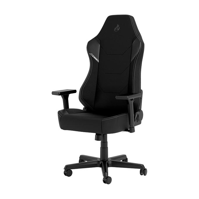 Nitro Concepts X1000, Polstret sæde, Polstret ryglæn, Sort, Sort, Skum, Polyvinylchlorid (PVC), Skum, Polyvinylchlorid (PVC)