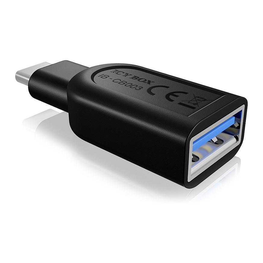USB-adapter ICY BOX IB-CB003 USB-C han til USB-A hun - sort