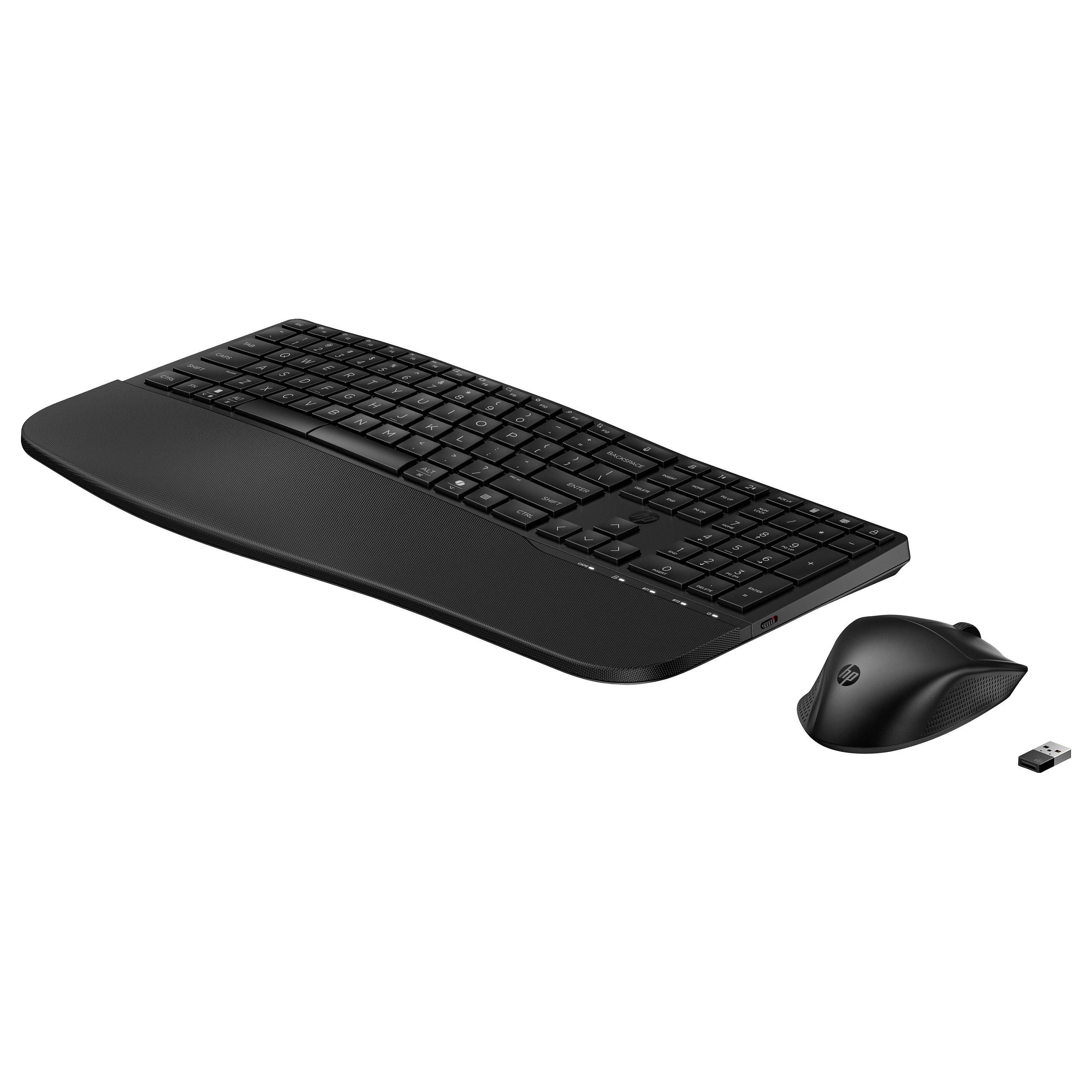 HP 685 Comfort tastatur- og musekombination - trådløs, Bluetooth/RF, sort, fuld størrelse
