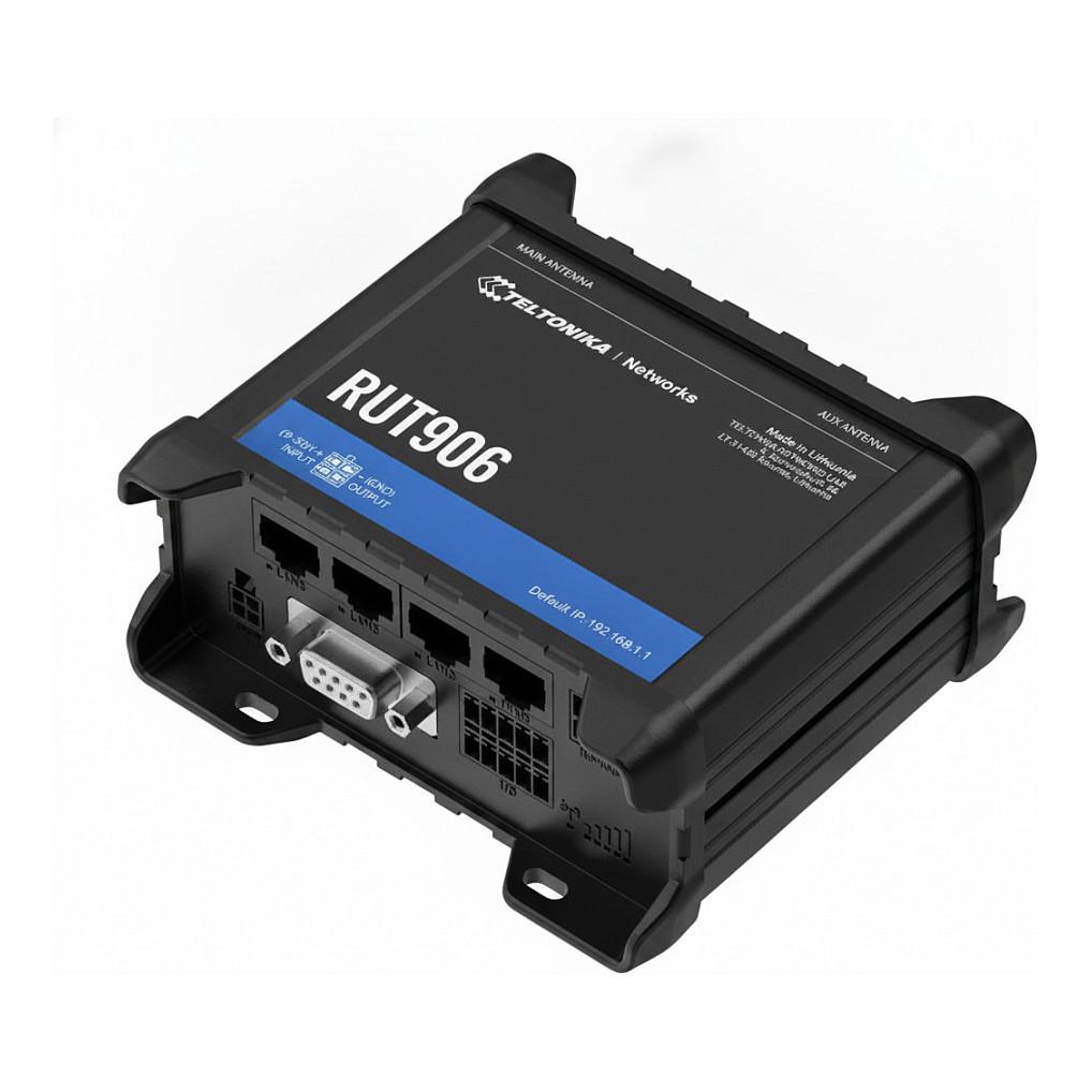 Teltonika RUT906 - wireless router - WWAN - Wi-Fi - 4G 2G 3G - DIN rail mountable wall-mountable surface-mountable - Wireless router N Standard - 802.11n