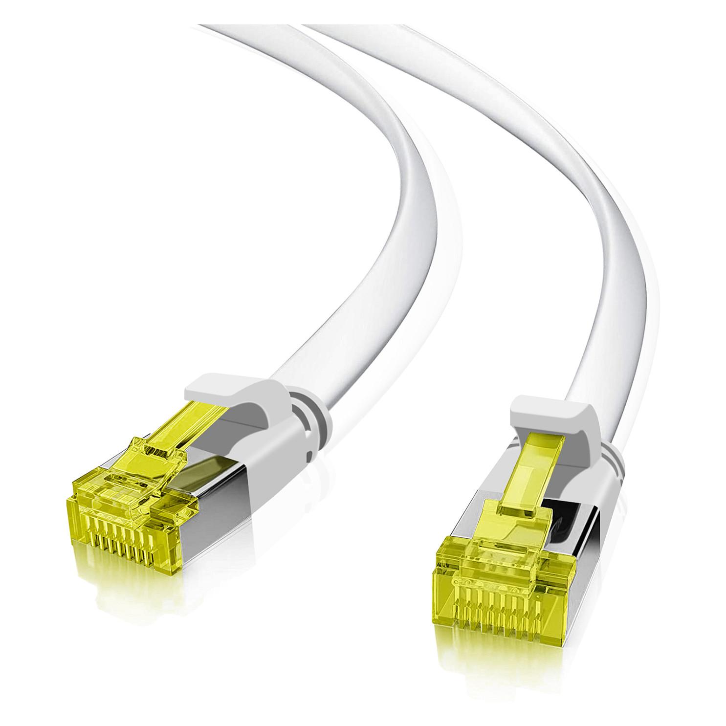 Patchkabel Helos Cat.6a ultraflad U/FTP 15 m - hvid