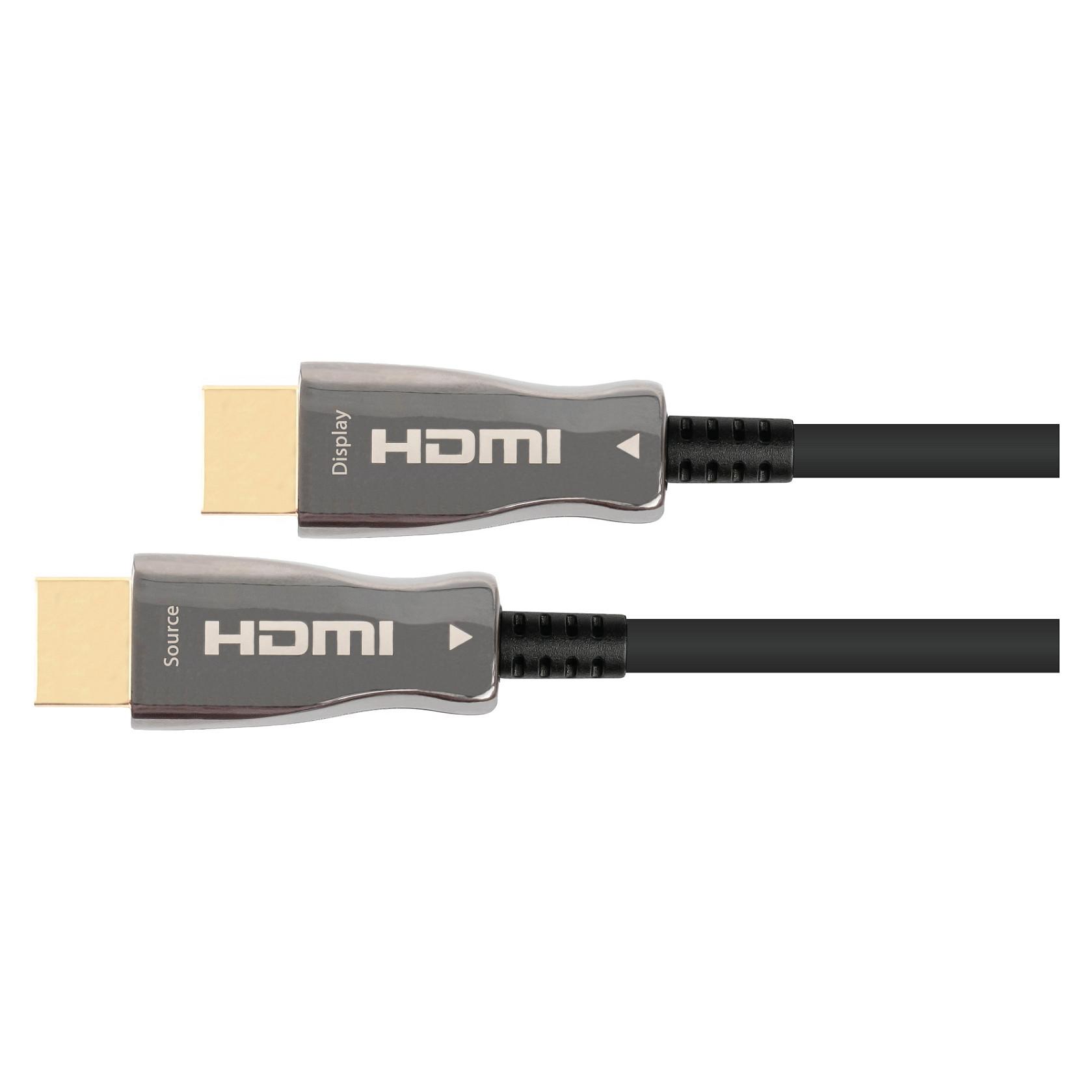 HDMI-kabel Python AOC Hybrid Ultra-High-Speed HDMI 2.1 8K 60 Hz - sort, 100 m