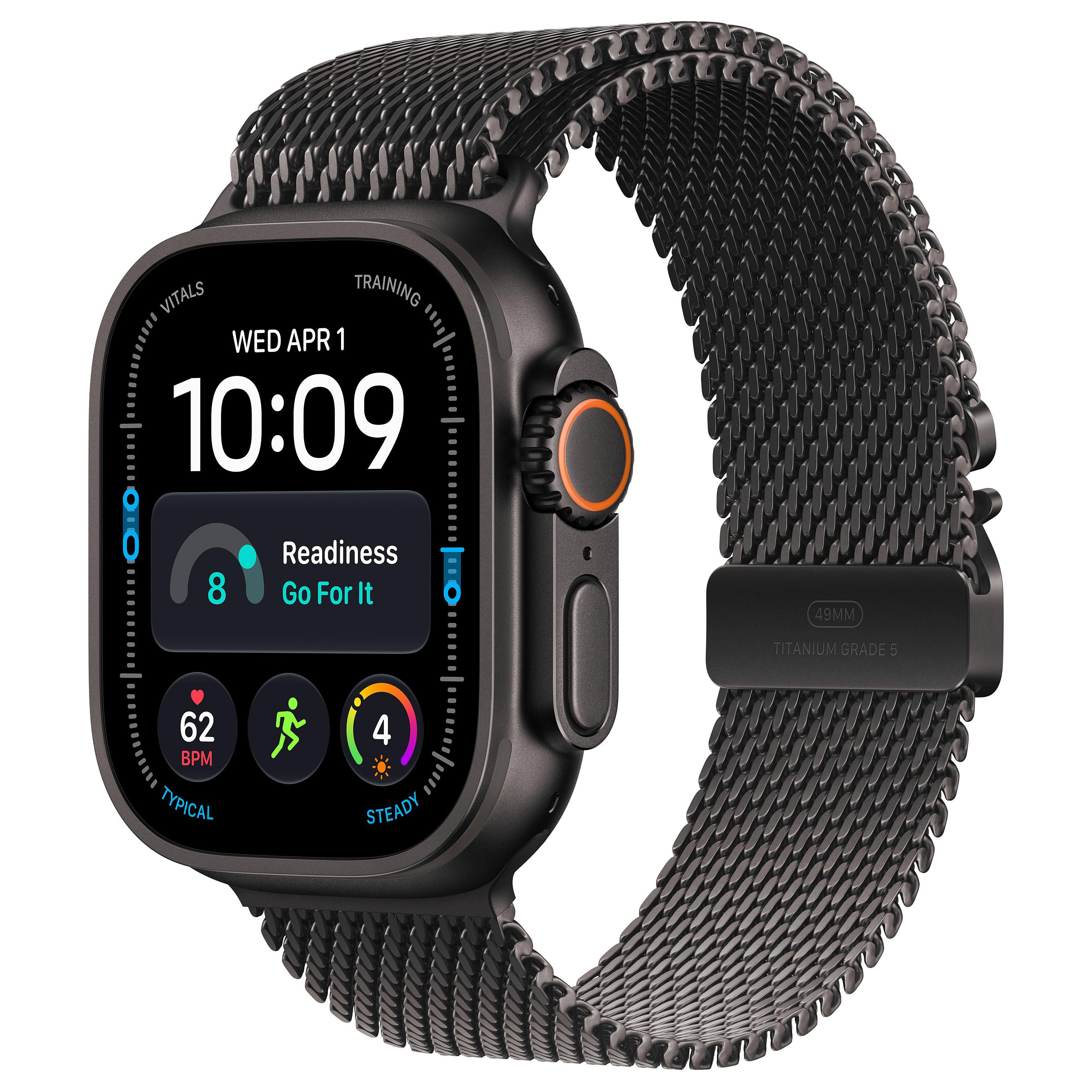 Apple Watch Ultra 4 OLED 49 mm Digital 422 x 514 pixel Berøringsskærm 5G Sort Wi-Fi GPS (satellit)