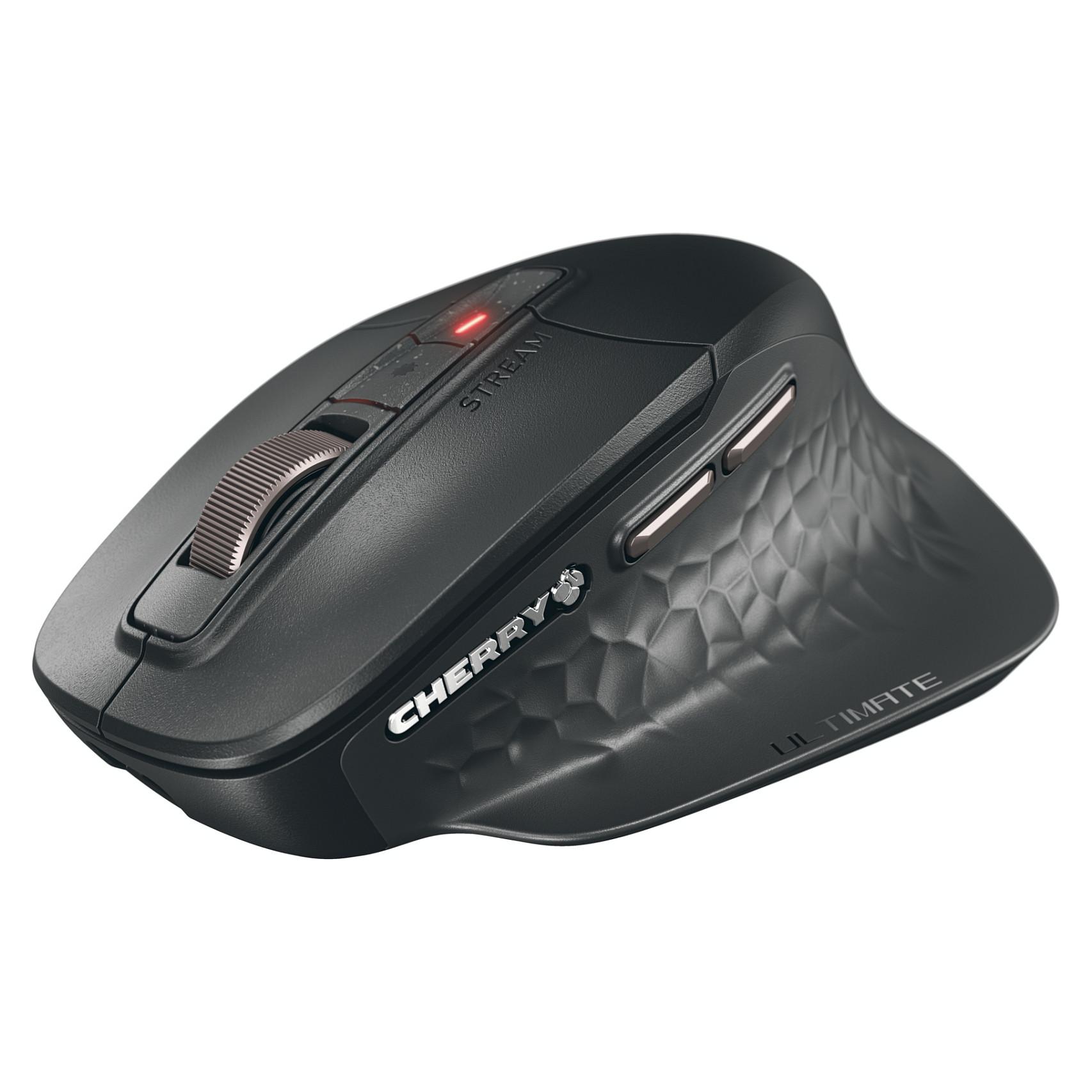 Cherry STREAM Ultimate - Mus - Optisk - 7 knapper - Sort