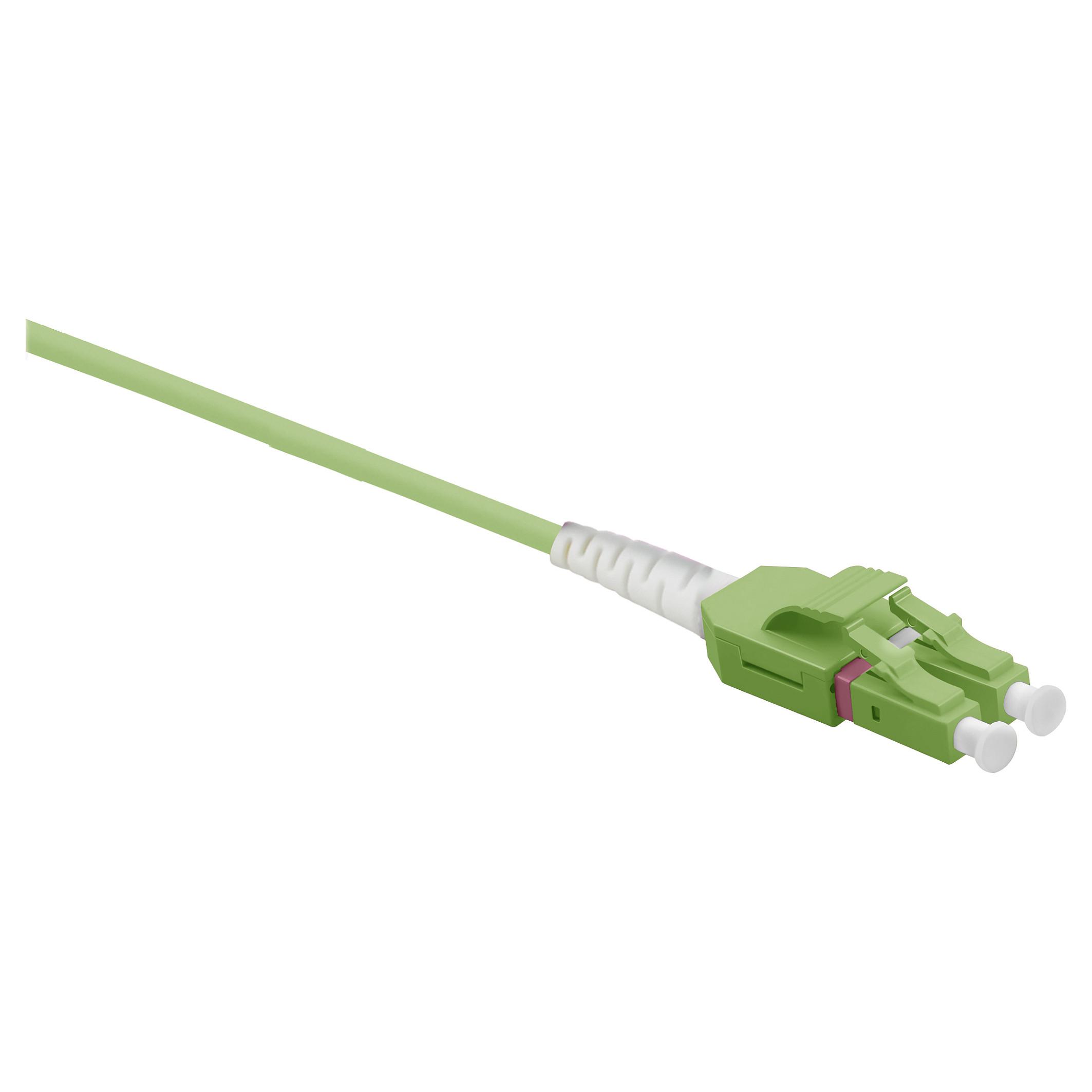 Fiberoptisk patchkabel Helos OM5 Uniboot LSZH LC/LC 2 m - lindgrøn