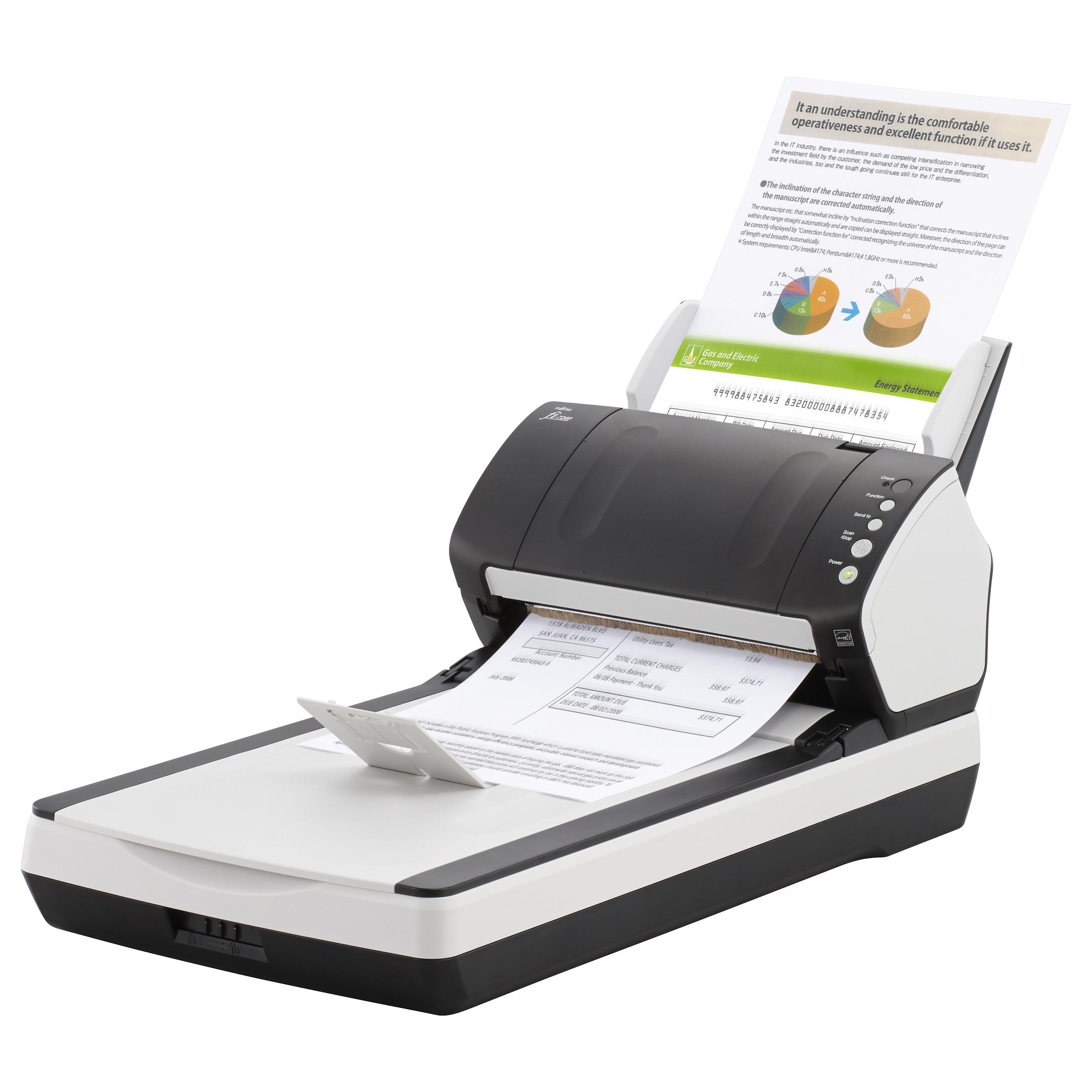 Ricoh fi-7240 - Dokumentscanner - Triple CCD - Duplex - 216 x 355.6 mm - 600 dpi x 600 dpi - op til 40 ppm (mono) / op til 40 ppm (farve) - ADF (80 ark) - USB 2.0
