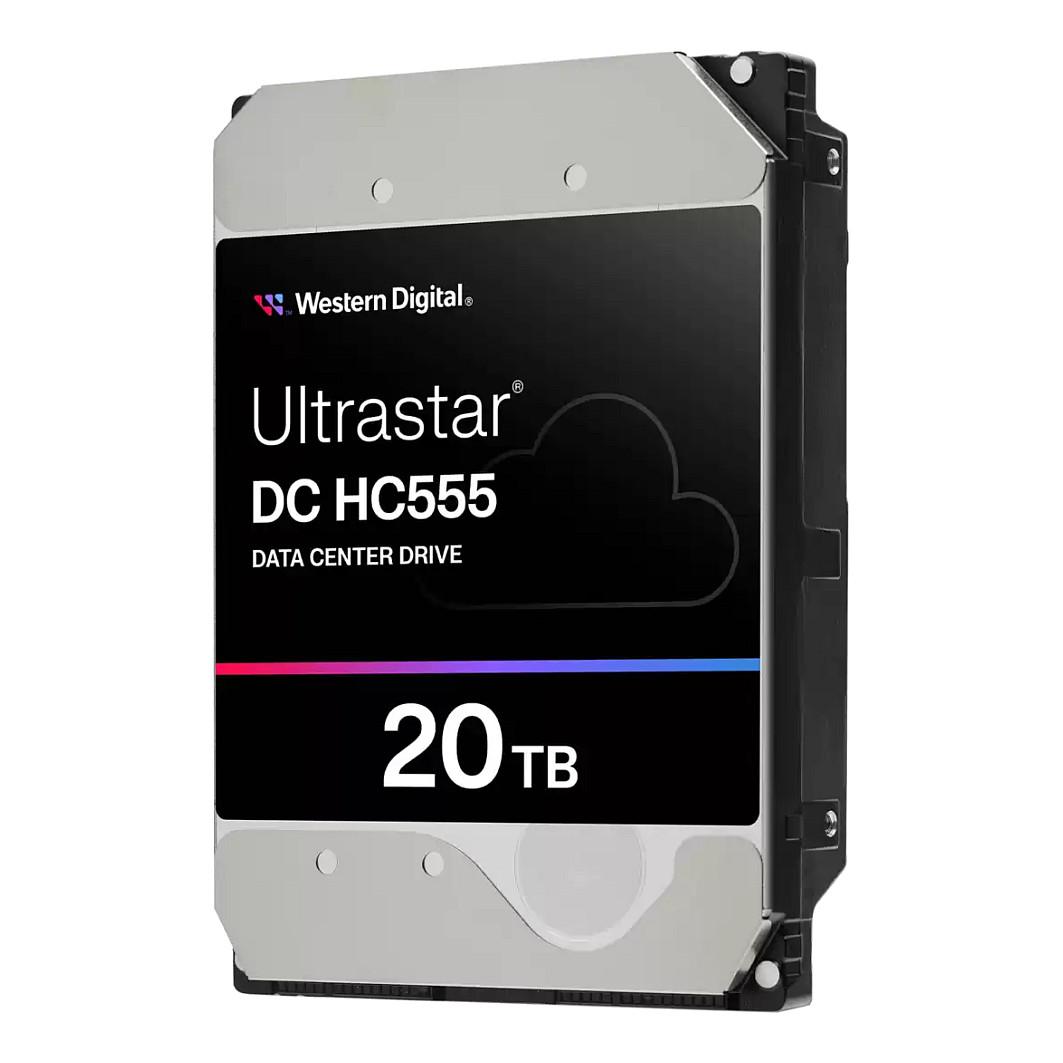 WD Ultrastar DC HC555 - Harddisk - Data Center - 20 TB - intern - 3.5 - SAS 12Gb/s - 7200 rpm - buffer: 512 MB
