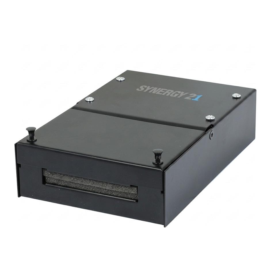 KeystoneModulträger Patchpanel für 4x TPModul Aufputz MetallklappboxConsolidation Point Box Schwarz Synergy 21