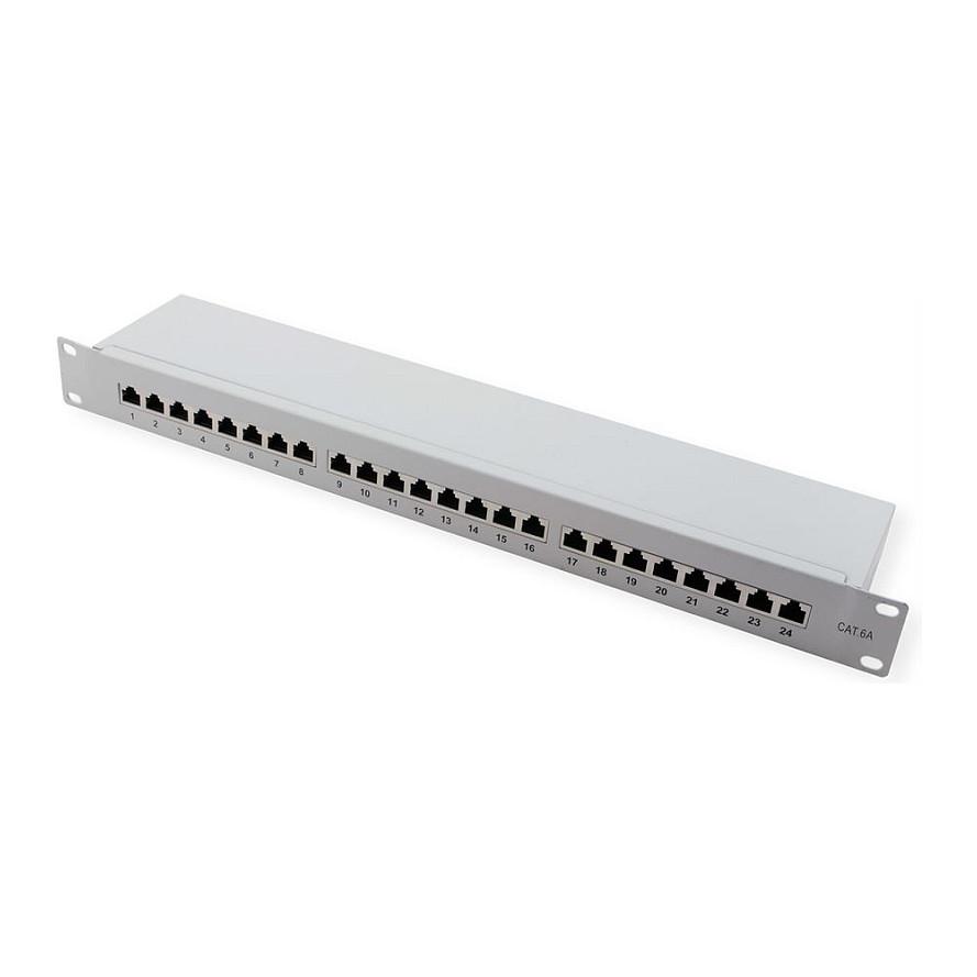 Patchpanel VALUE Kat.6A Class EA 19" 24-port - grå