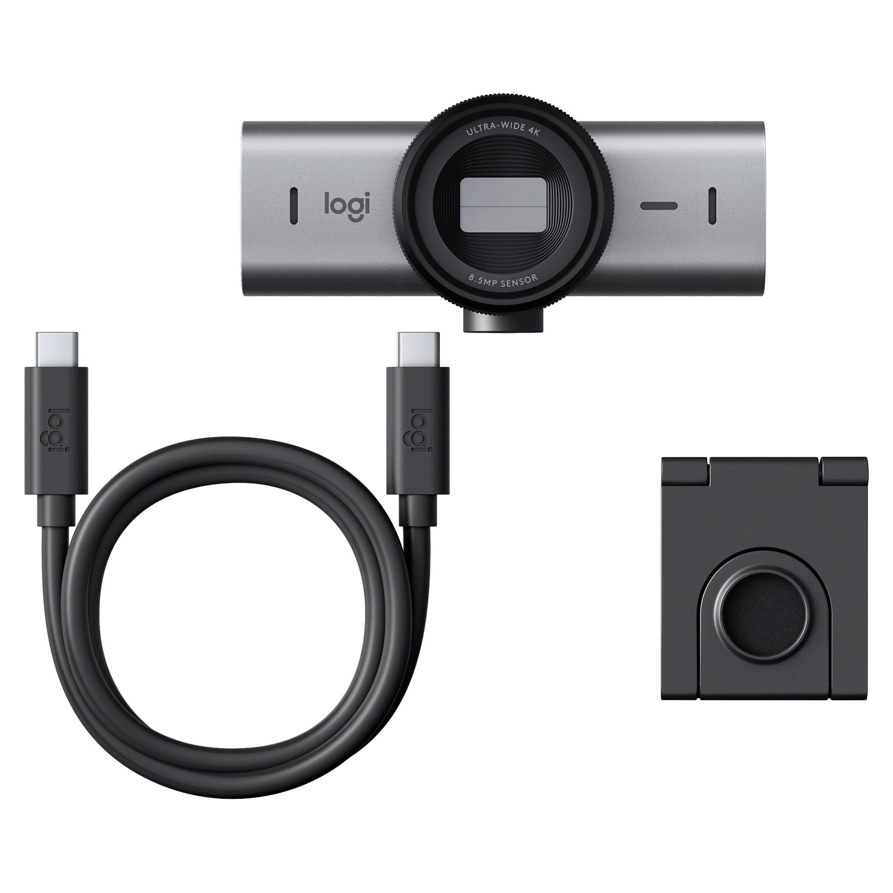Logitech Master Series MX Brio - Live streaming-kamera - farve - 8,5 MP - 3840 x 2160 - 4K, 1080p - audio - USB-C