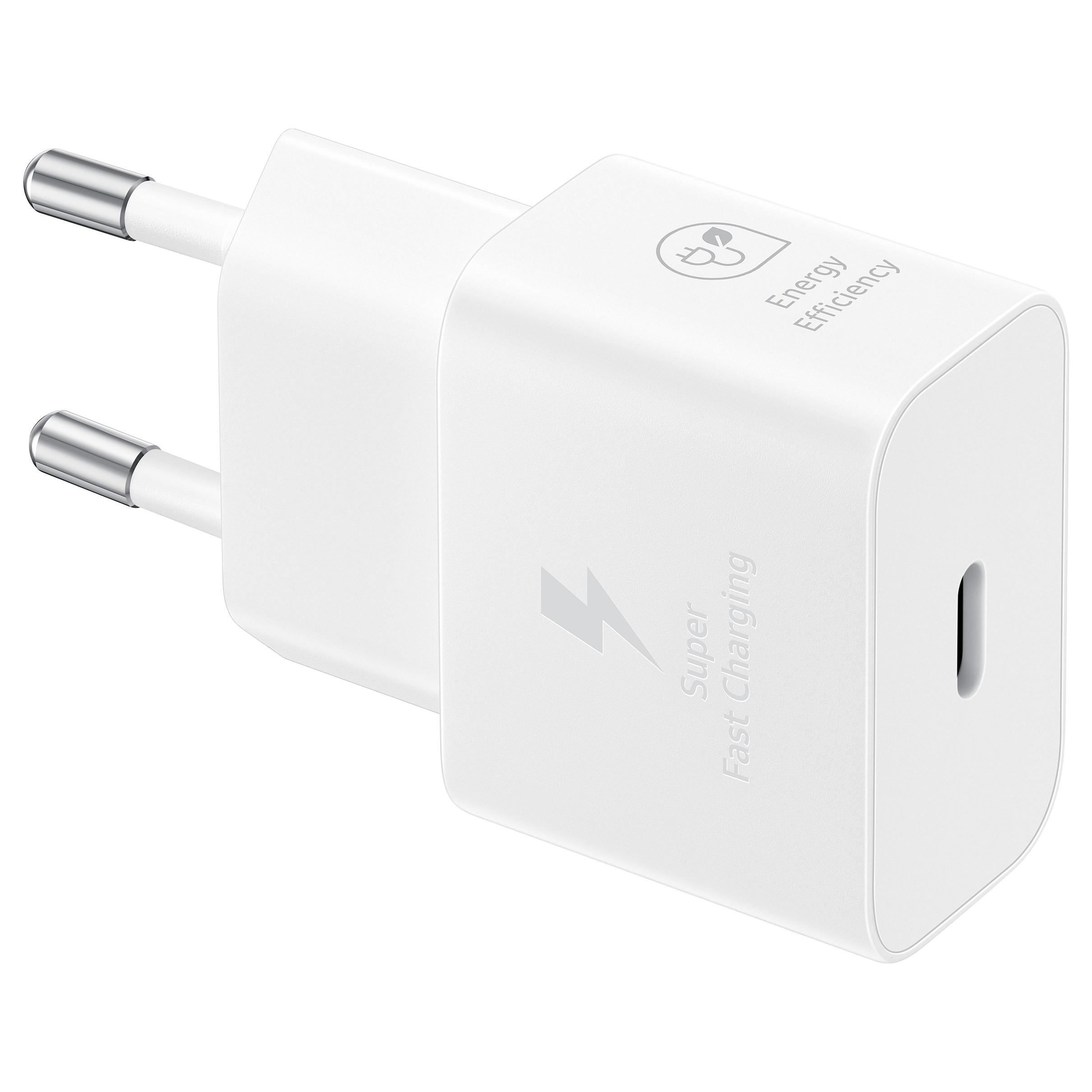 Samsung EP-T2510N - Strømforsyningsadapter - 25 Watt - 3 A - PD 3.0, SFC, PD/PPS (24 pin USB-C) - kabel medfølger ikke - hvid