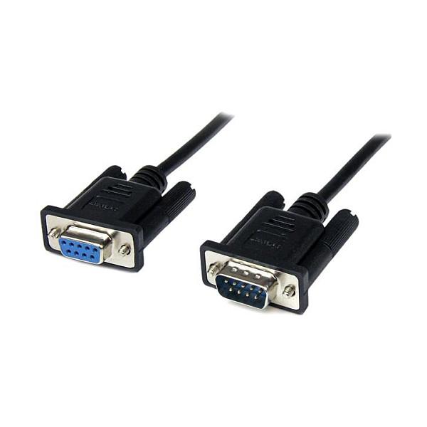 StarTech 2m Black DB9 RS232 Serial Null Modem Cable F/M - DB9 Male to Female - 9 pin Null Modem Cable - 1x DB9 (M), 1x DB9 (F), Black - Nulmodem-kabel - DB-9 (hun) til DB-9 (han) - 2 m - sort - for P/N: 1P3FPC-USB-SERIAL, ICUSB2321F, ICUSB2324I, ICUSB232V2, PEX2S953, PEX2S953LP