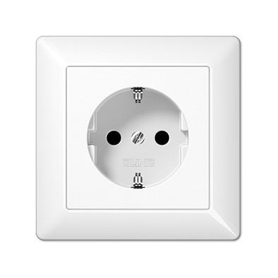 SCHUKO stikkontakt JUNG AS1520KIWW - hvid