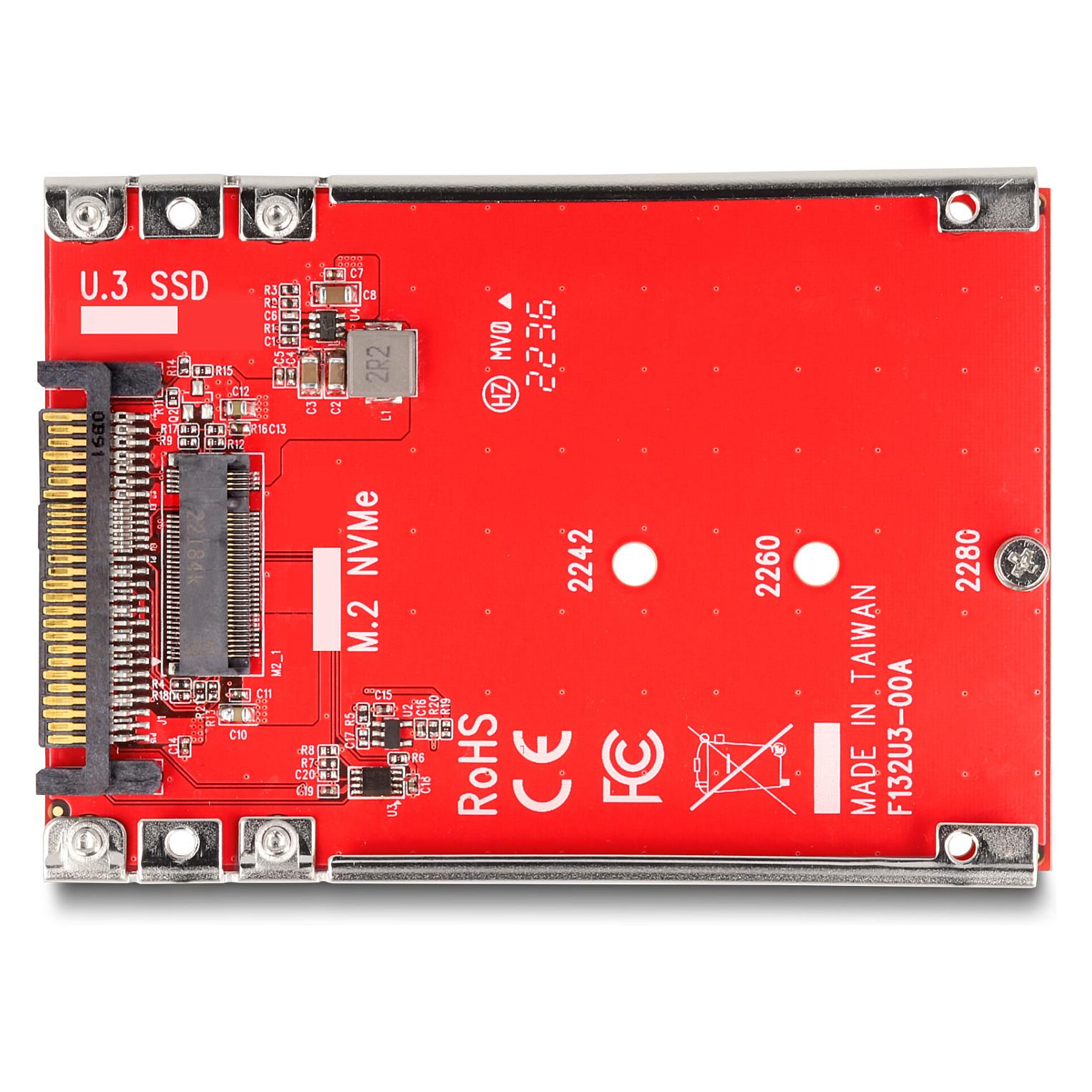 SSD-konverter DeLOCK 64228 U.3 SFF-8639 til M.2 NVMe Key M - 7 mm