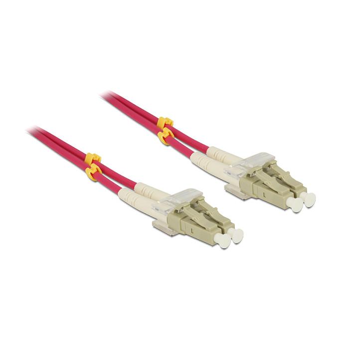 Fiberoptisk kabel DeLOCK LC-LC Multimode OM4 5 m - violet