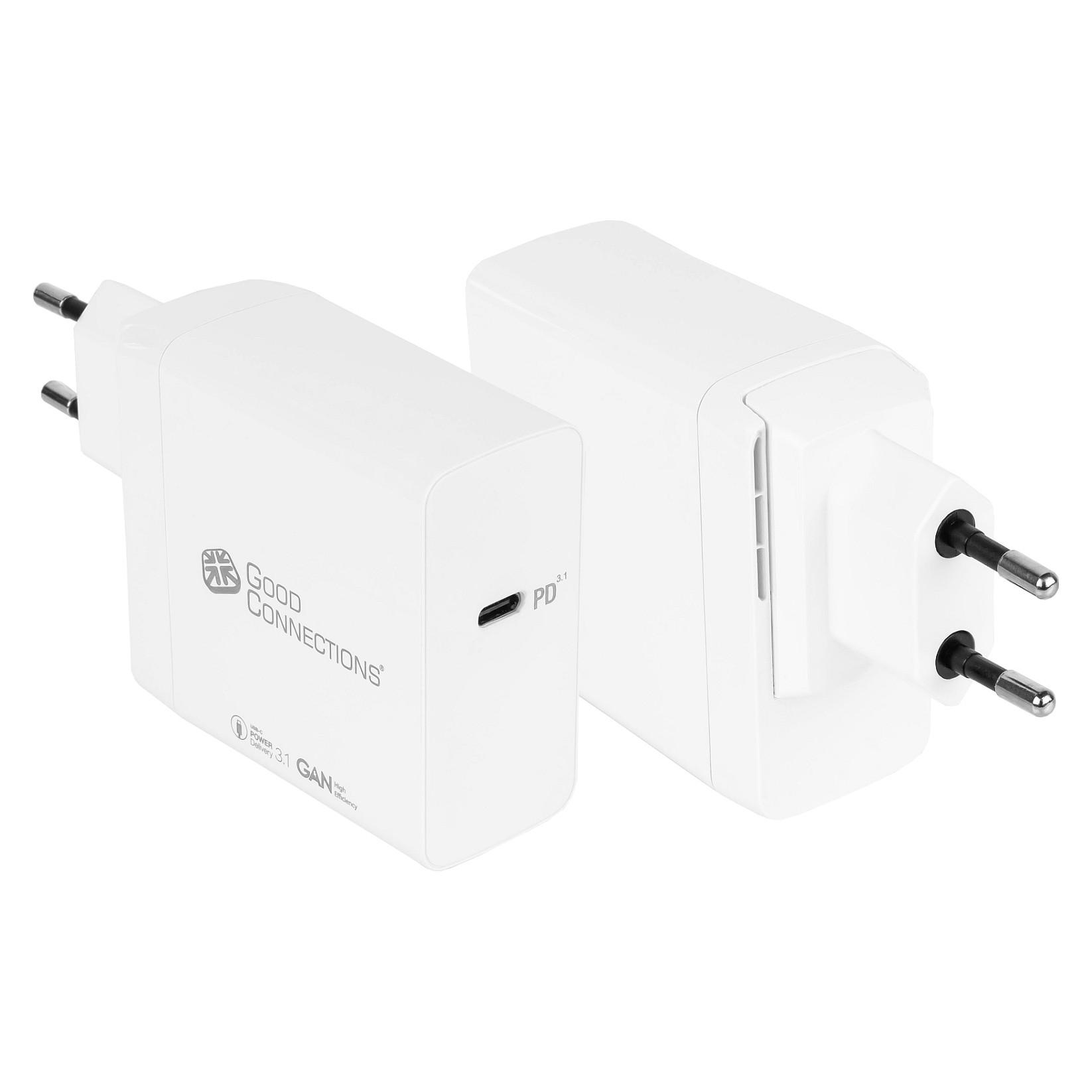 USB-C vægoplader GoodConnections PCA-W005W 140 W - hvid