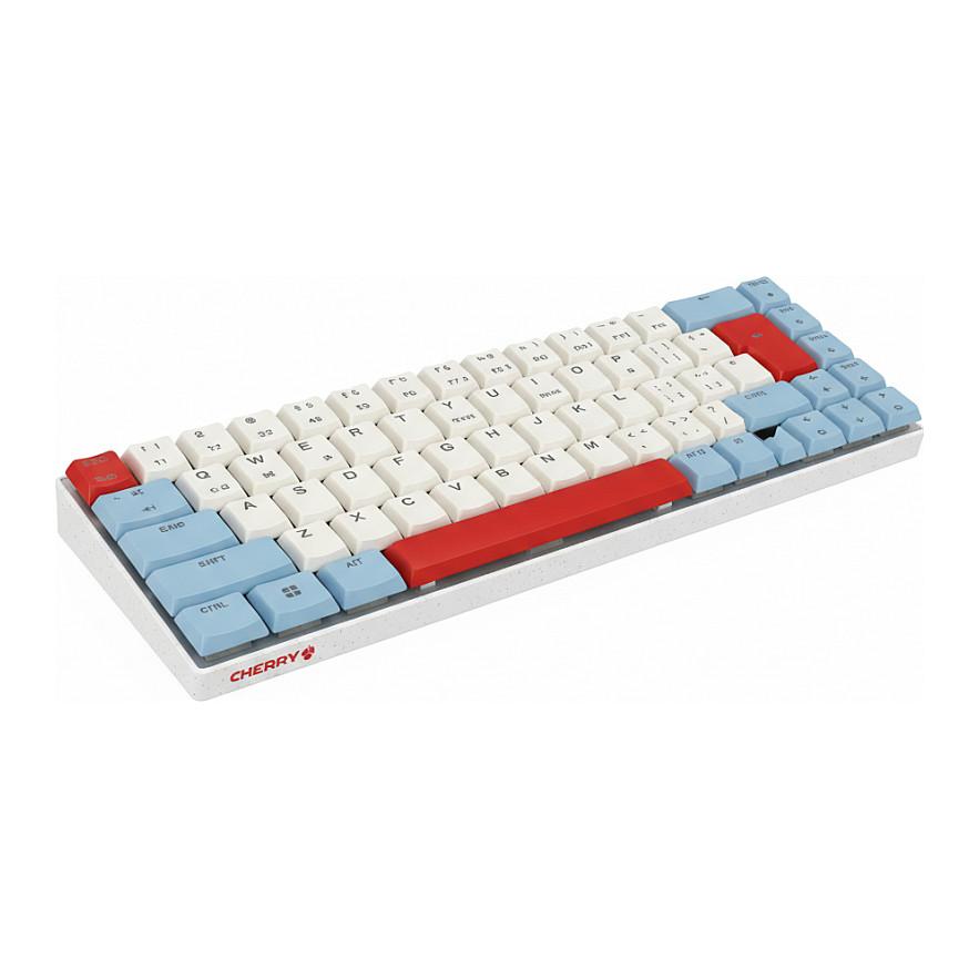 Trådløst tastatur CHERRY TAS MX-LP 2.1 Compact Wireless DE-layout - hvid