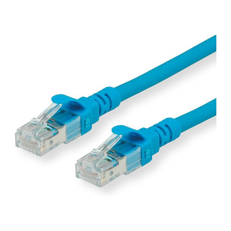 Patchkabel ROLINE Cat.6A S/FTP LSOH - blå, 0,3 m