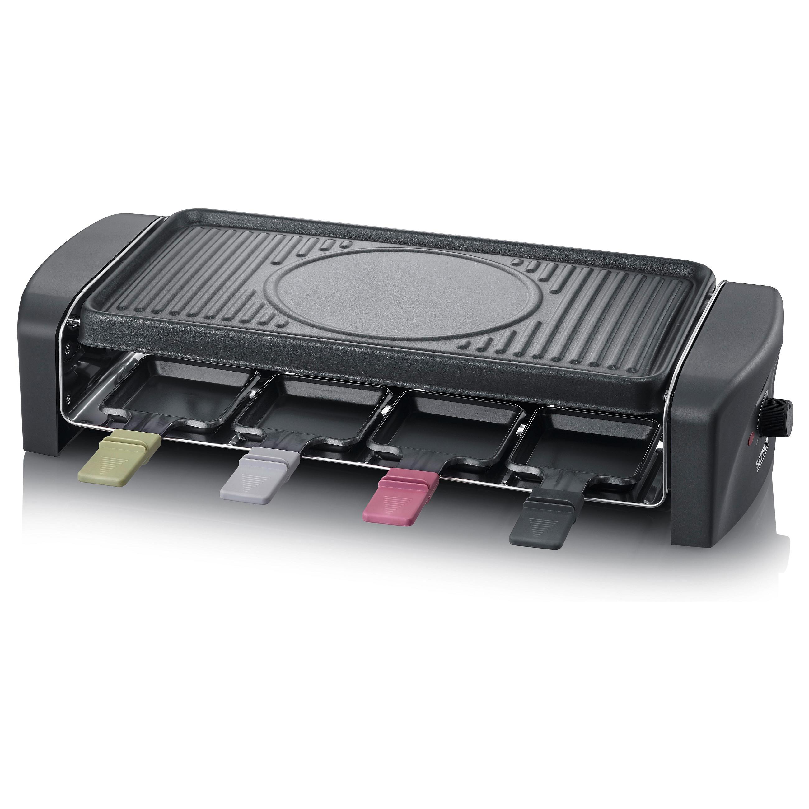Severin Raclette-Grill (RG 9646), schwarz, 1400 W