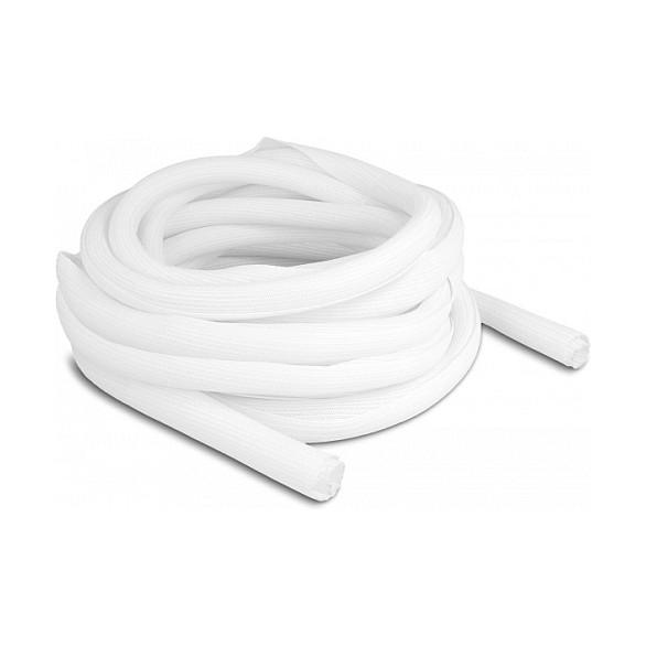 Kabelstrømpe DeLOCK selvlukkende 10 m x 19 mm - hvid