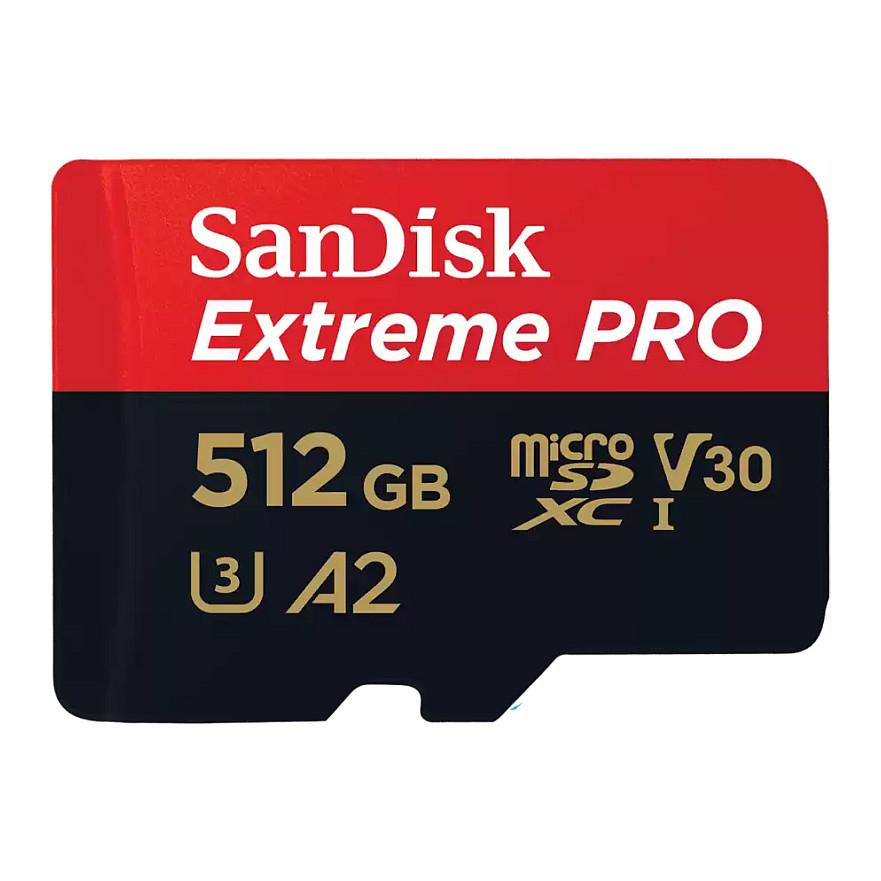 SanDisk Extreme PRO microSDXC 512 GB UHS-I U3 A2 V30 - Class 10 hukommelseskort