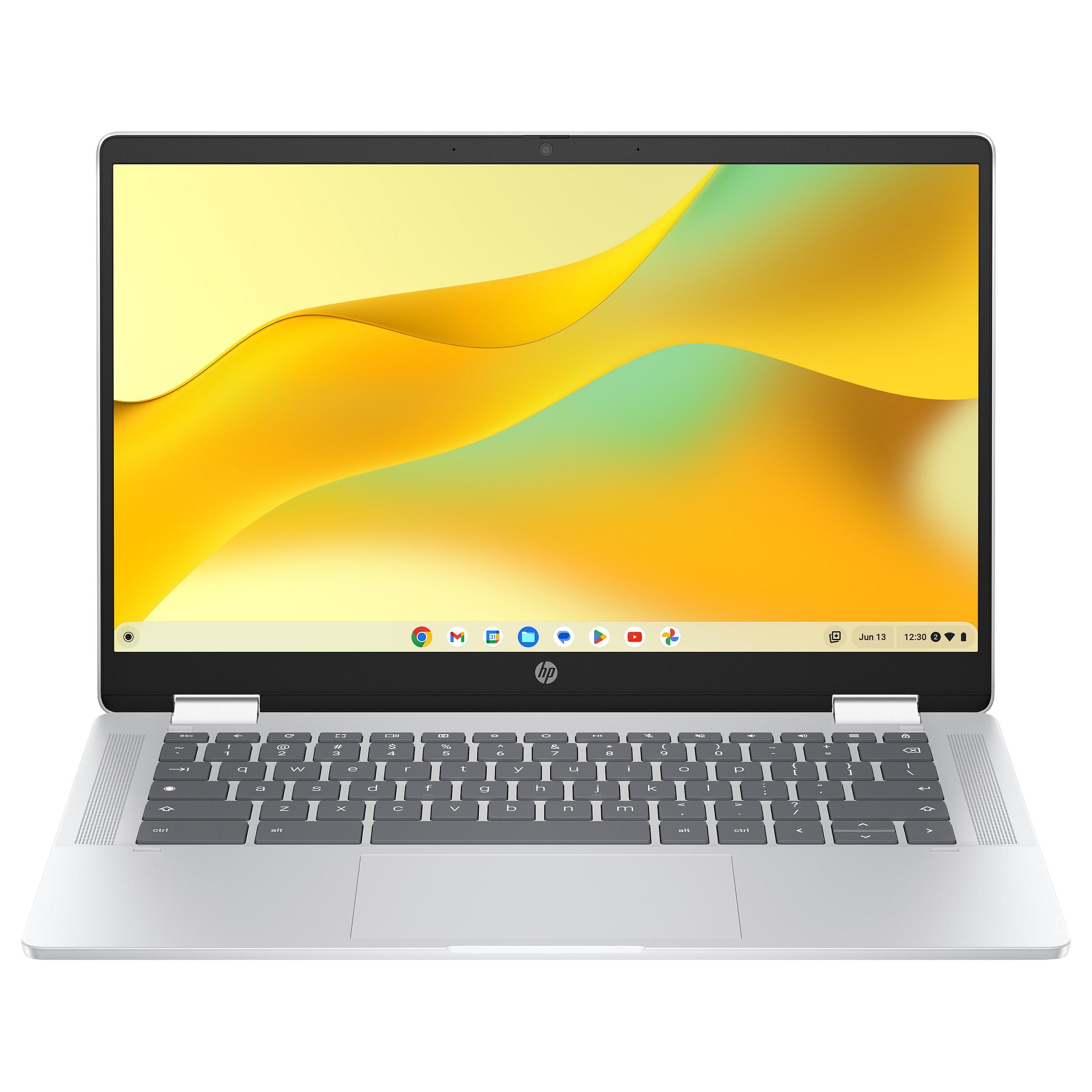 HP Chromebook x360 14b-cd0420ngx - 14" - Intel N-series - N200 - 8 GB RAM - 128 GB SSD - tysk