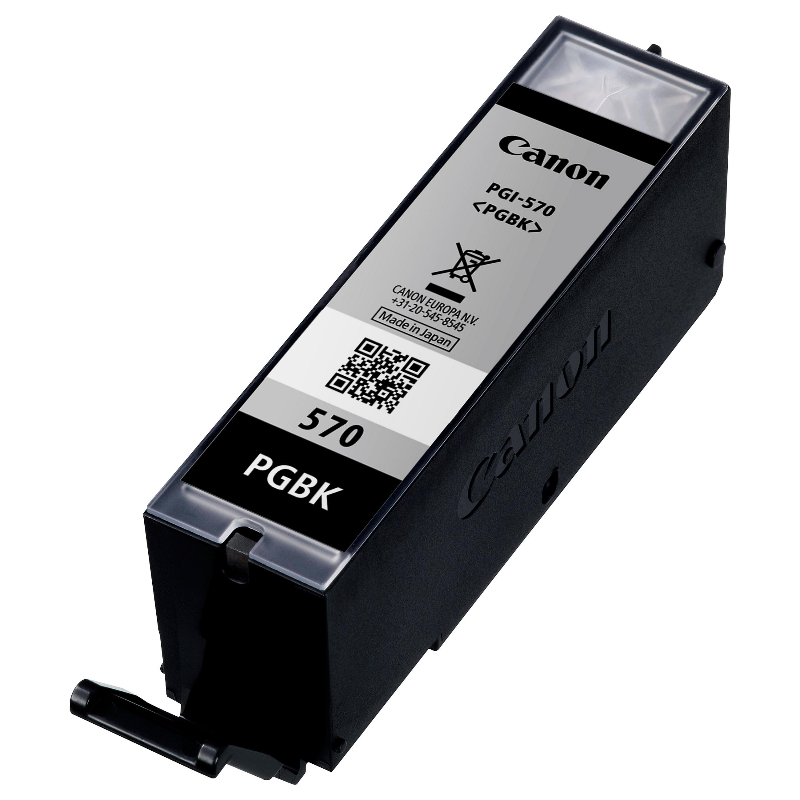 Canon PGI-570PGBK - 15 ml - sort - original - blækbeholder - for PIXMA TS5051, TS5053, TS5055, TS6050, TS6051, TS6052, TS8051, TS8052, TS9050, TS9055