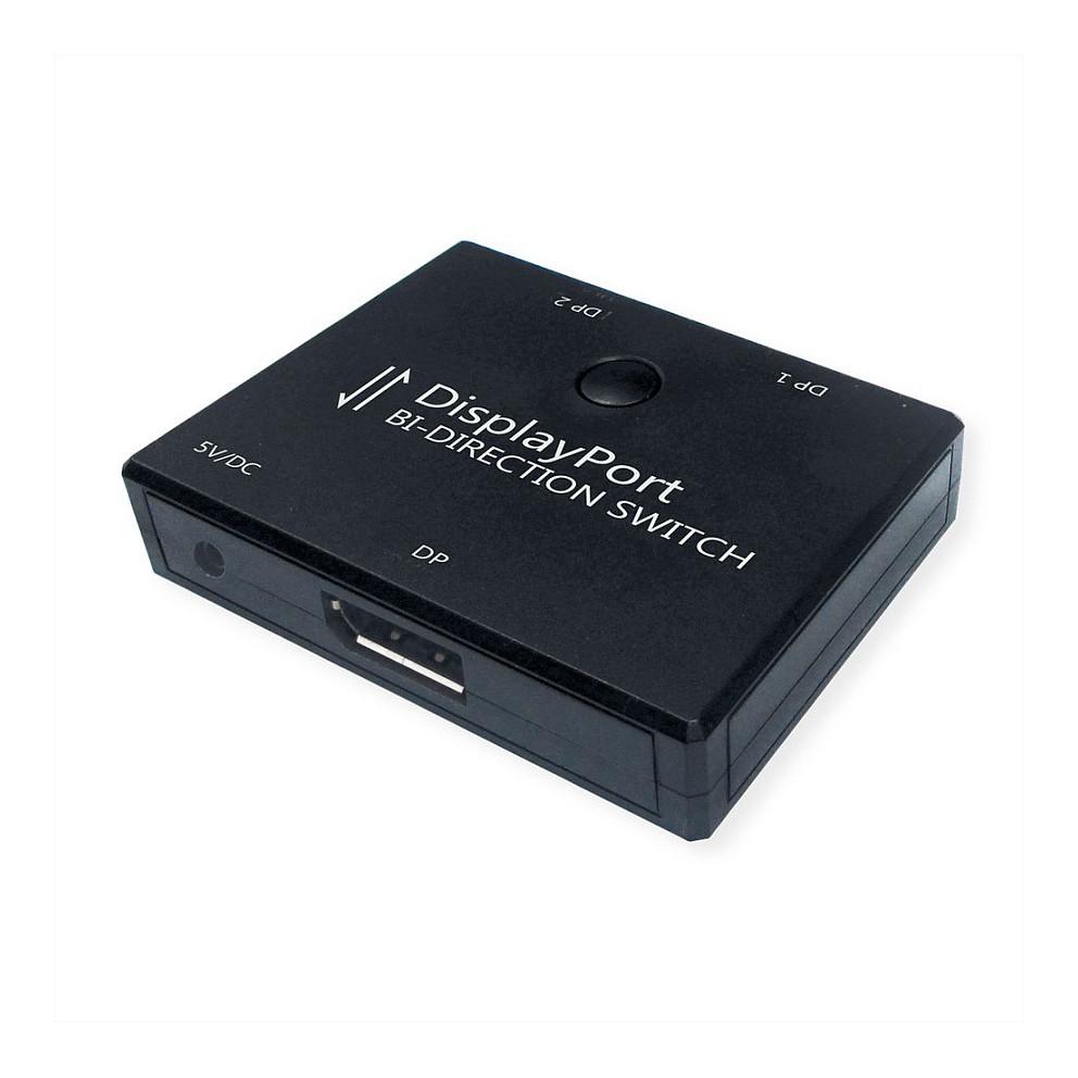VALUE 14.99.3587, DisplayPort, 2x DisplayPort, 3840 x 2160 pixel, Sort, 60 Hz, 62 mm