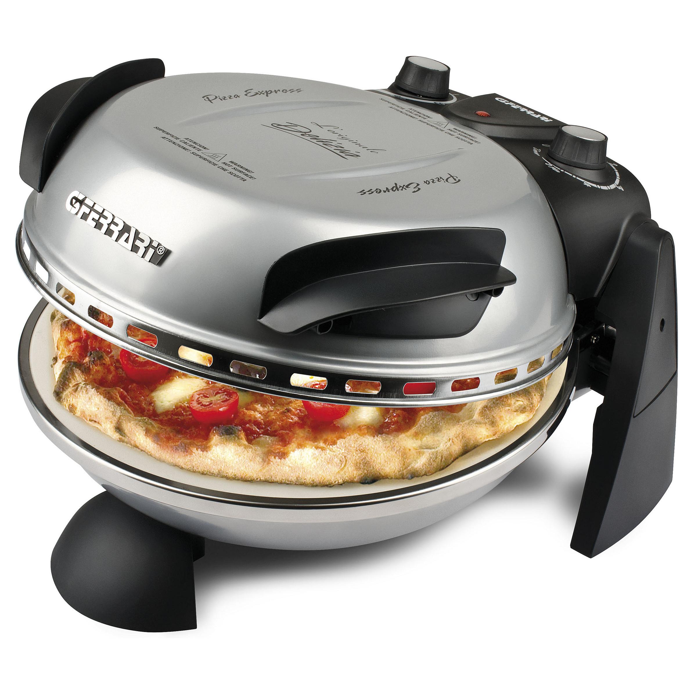 G3 Ferrari Delizia, 1 pizza(er), Sort, Sølv, Rustfrit stål, 31 cm, Mekanisk, 400 °C