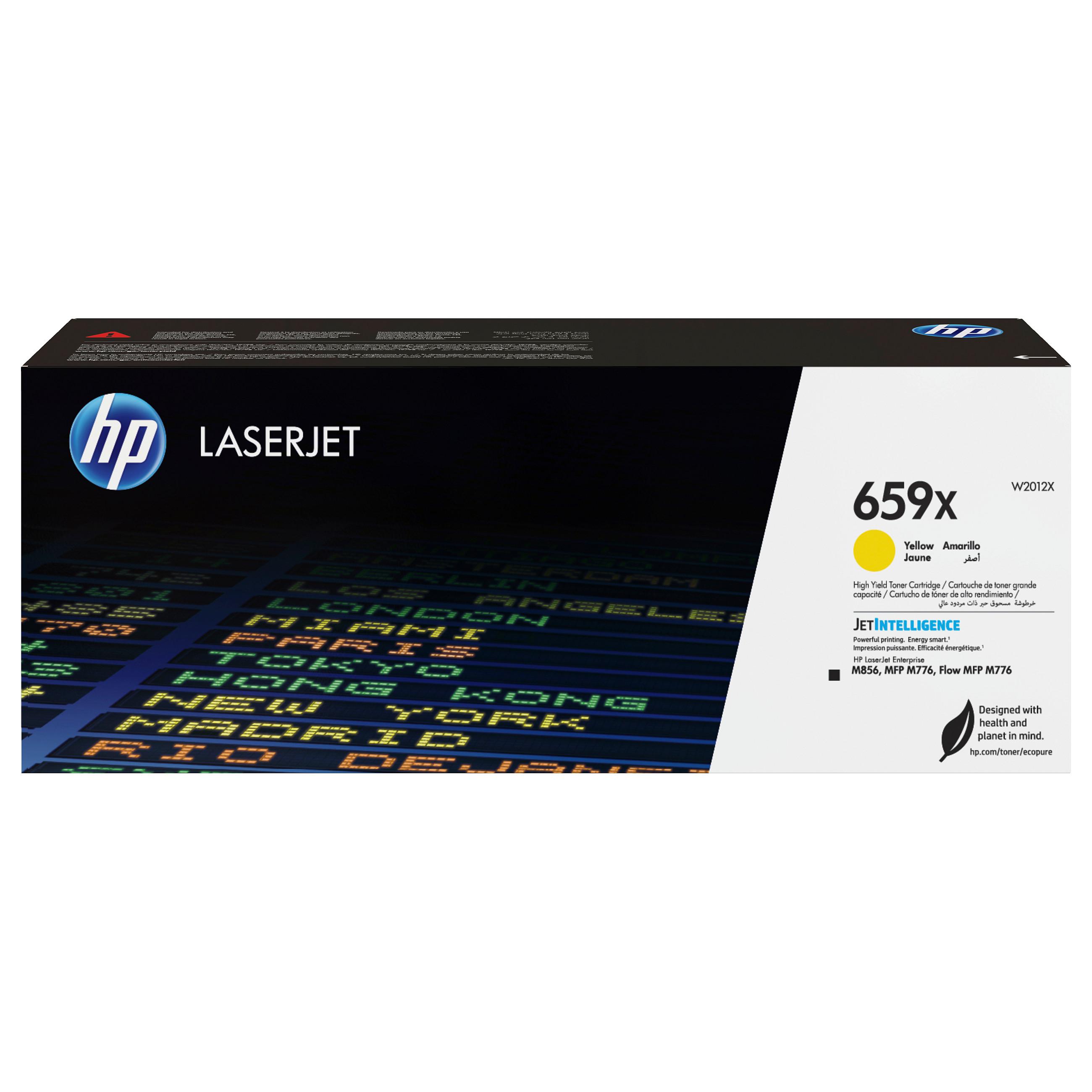 HP 659X - Gul - original - LaserJet - tonerpatron (W2012X) - for Color LaserJet Enterprise MFP M776 LaserJet Enterprise MFP M776