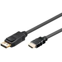 Adapterkabel S-Impuls DisplayPort 1.2 til HDMI 1 m - sort
