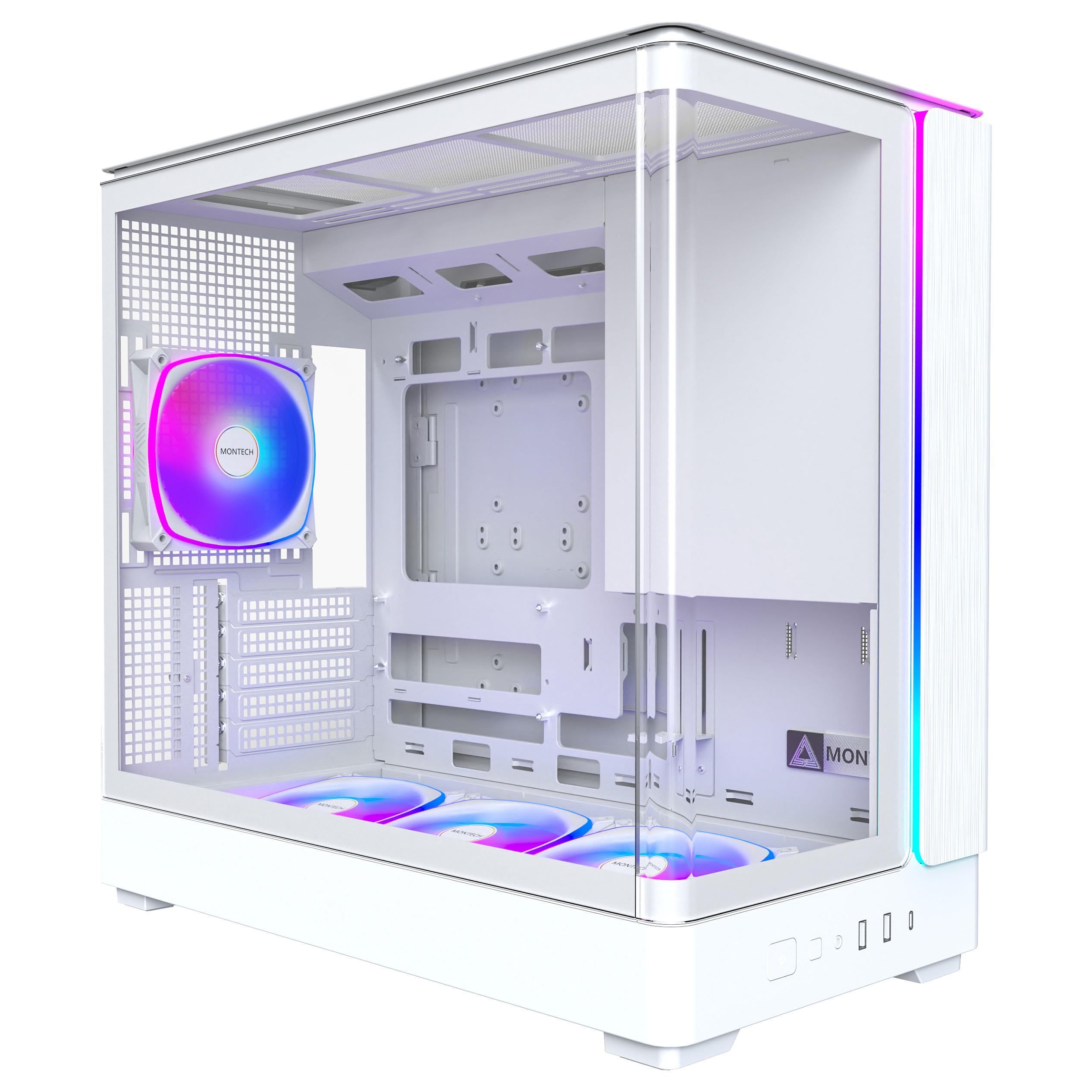 Montech King 15 Pro White - Kabinet - Minitower - Hvid