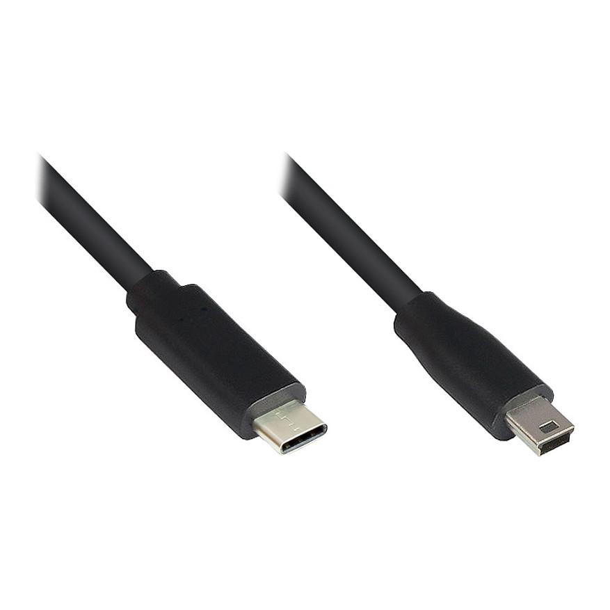 USB 2.0-kabel econ connect 3310-CM030 - sort, 3 m