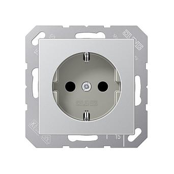 Stikkontakt JUNG A1520AL SCHUKO - aluminium