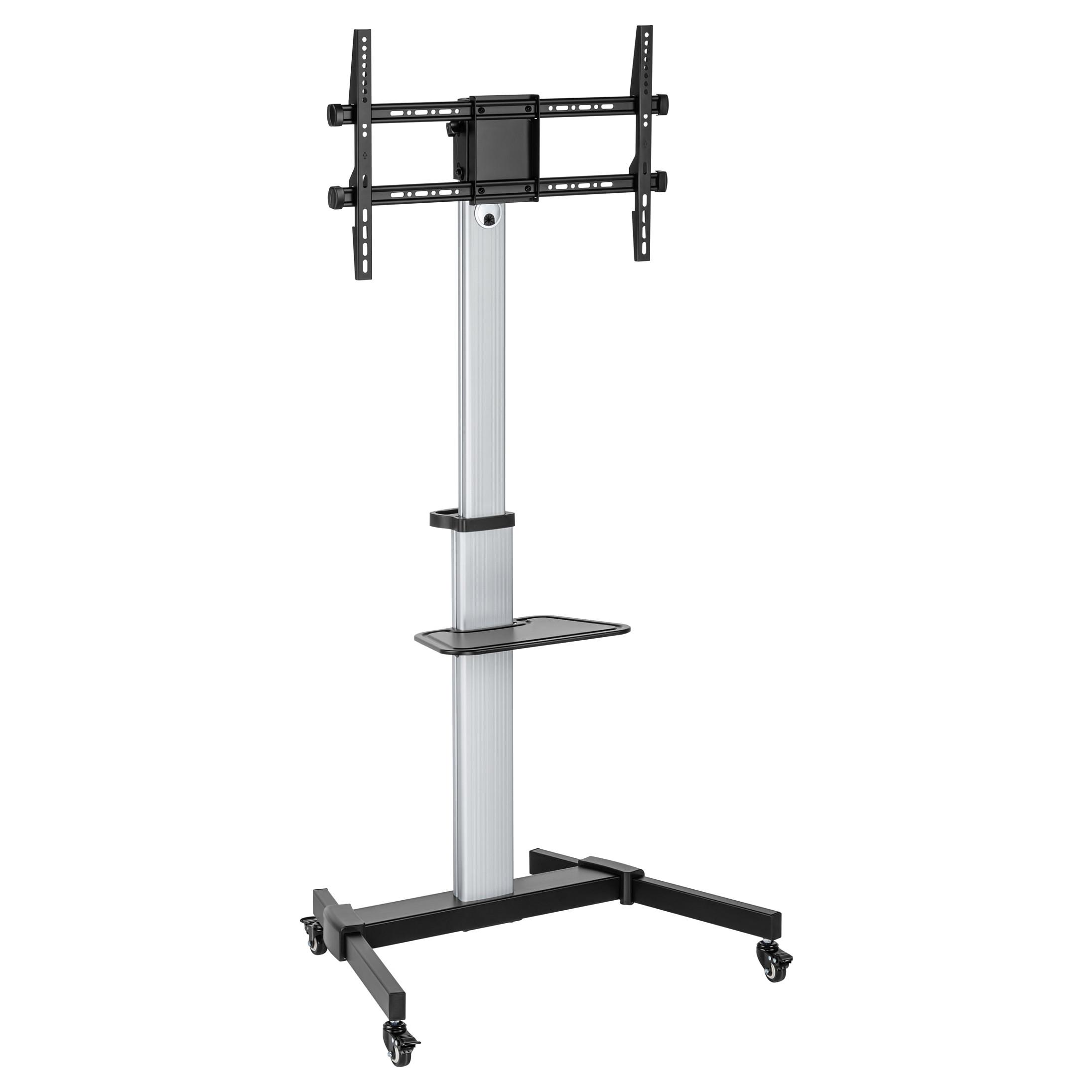 EQUIP 37-86" roterbar TV-vogn med hjul, VESA 200 x 200-600 x 400 mm, sølv