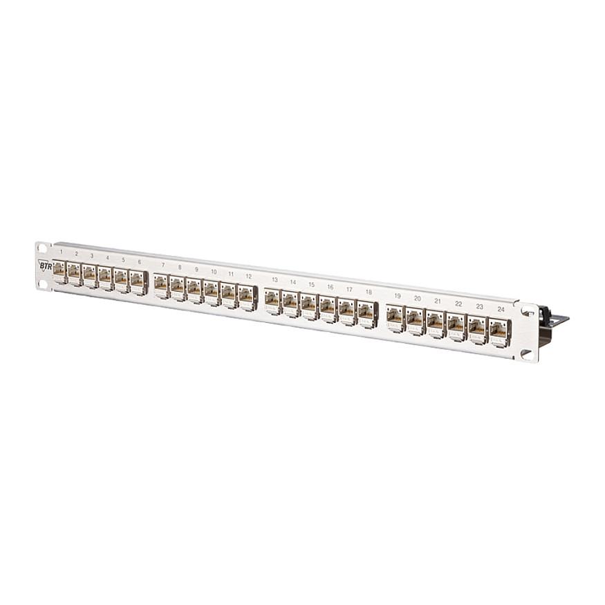 Patchpanel METZ CONNECT 130B11P1-E Cat.6A 24-port 19" 1U