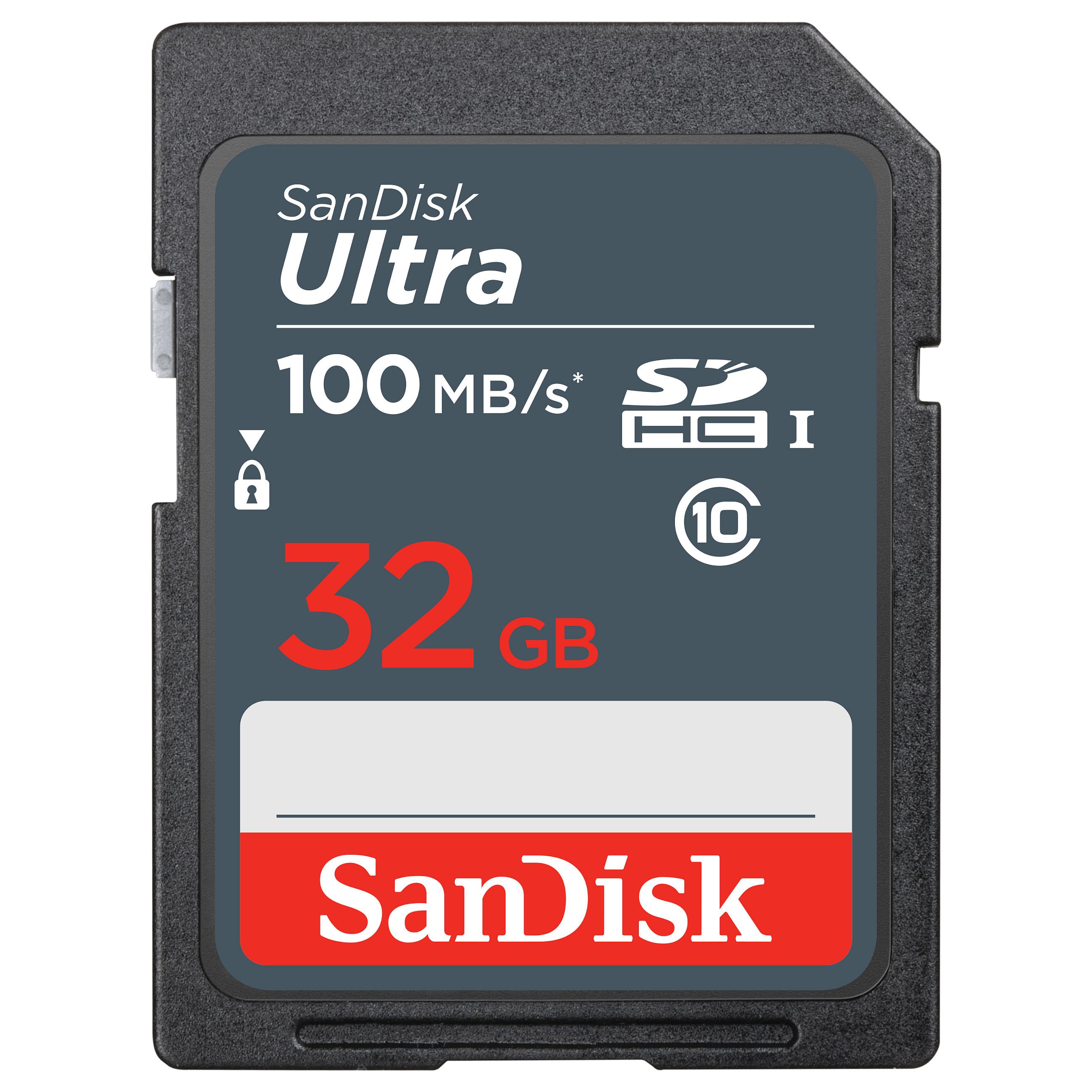 SanDisk Ultra - Flashhukommelseskort - 32 GB - UHS Class 1 / Class10 - SDHC UHS-I