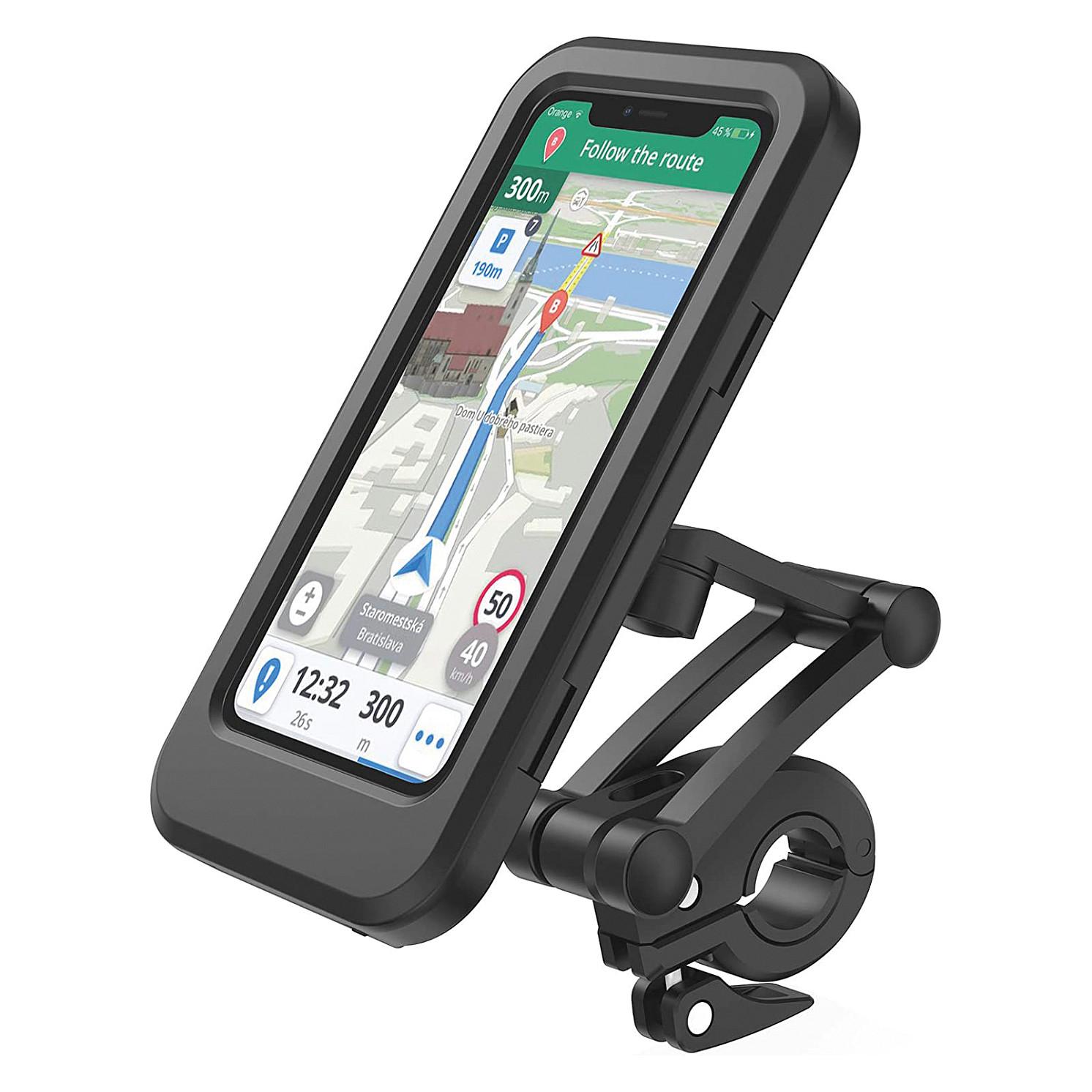 RealPower TourProtect, Mobiltelefon/Smartphone, Passiv holder, Cykel, Cykel/Bil, Sort