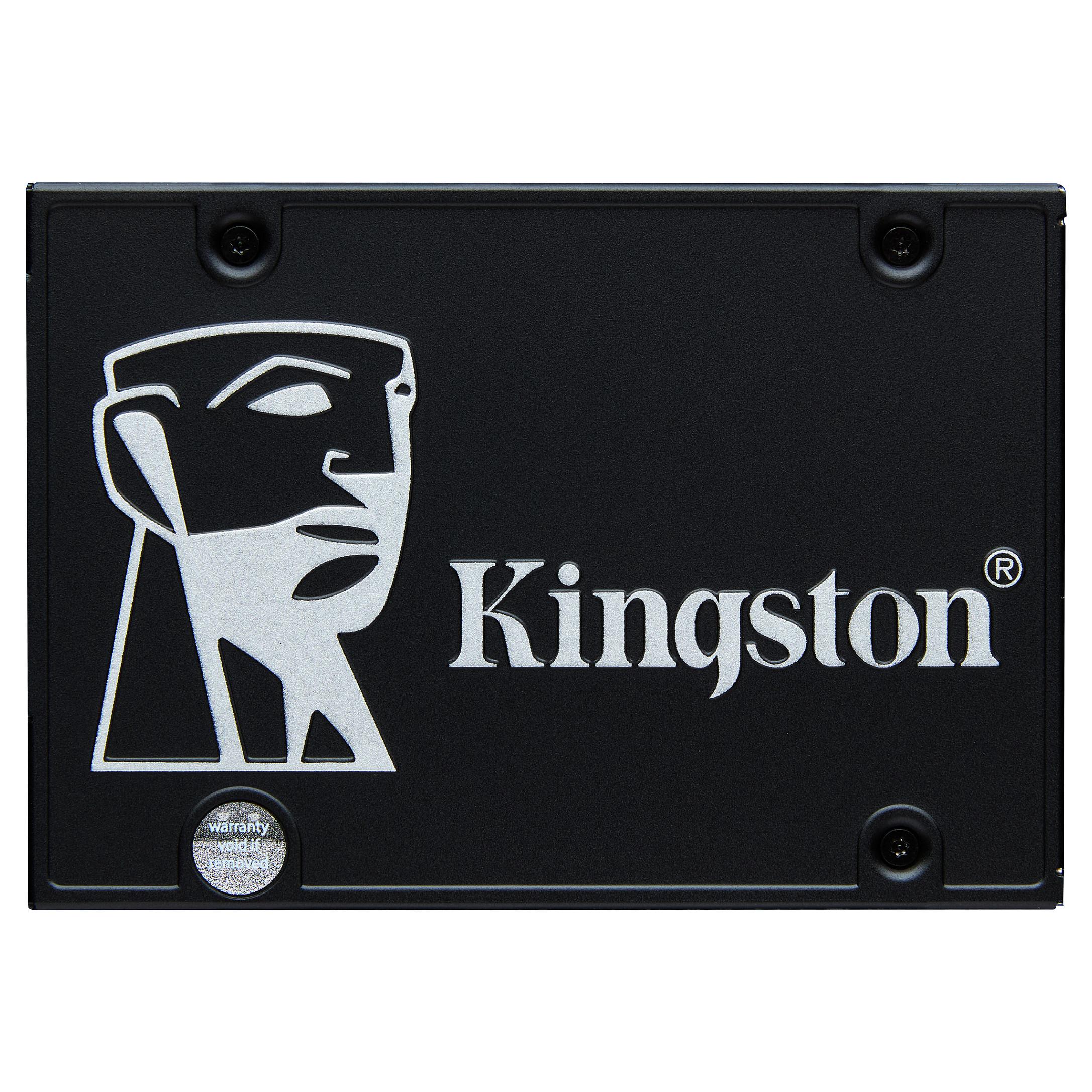 Kingston KC600 - SSD - krypteret - 1 TB - intern - 2.5 - SATA 6Gb/s - 256-bit AES - TCG Opal Encryption, Self-Encrypting Drive (SED)