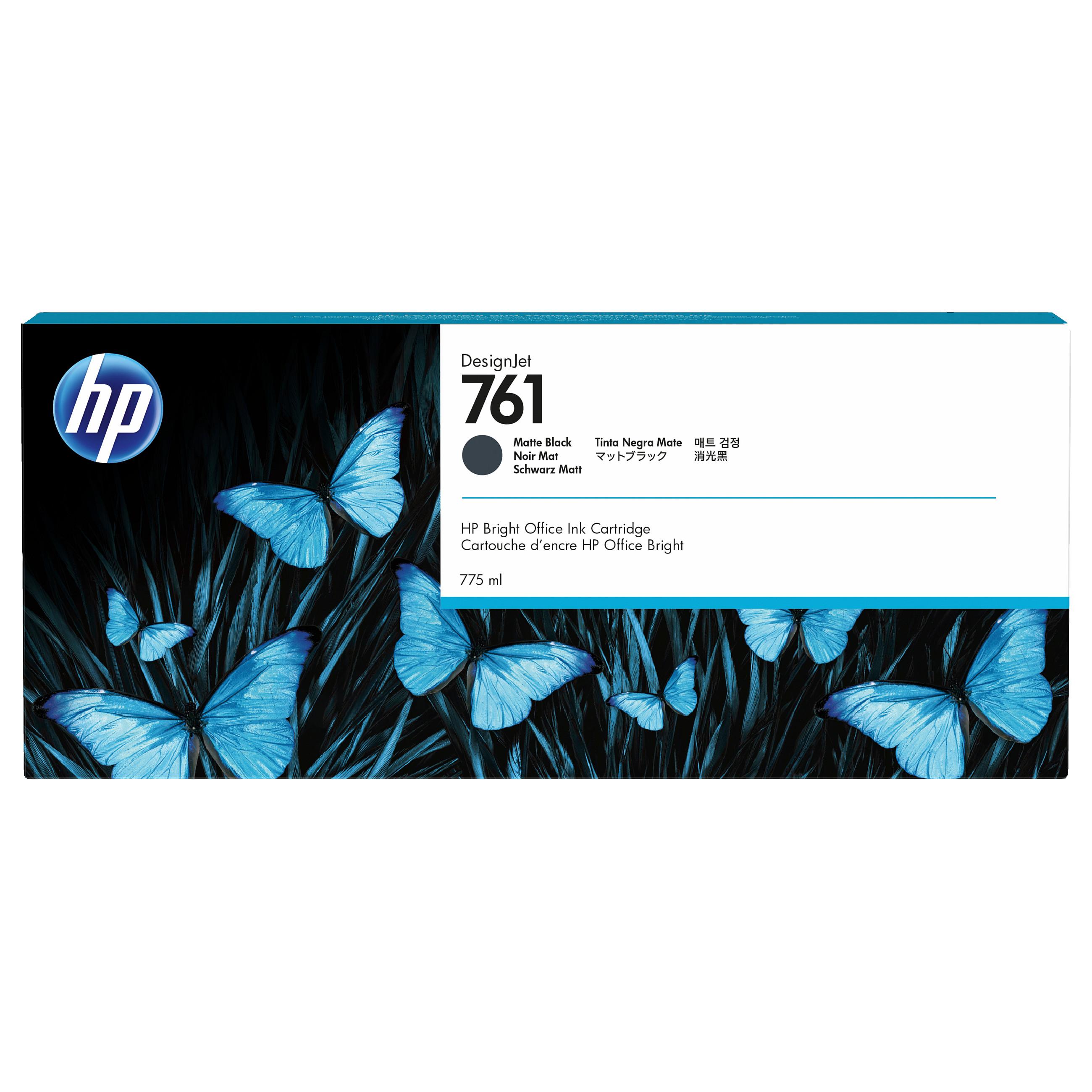 HP HP 761 Blækpatron Mattsort CM997A Modsvarer: N/A