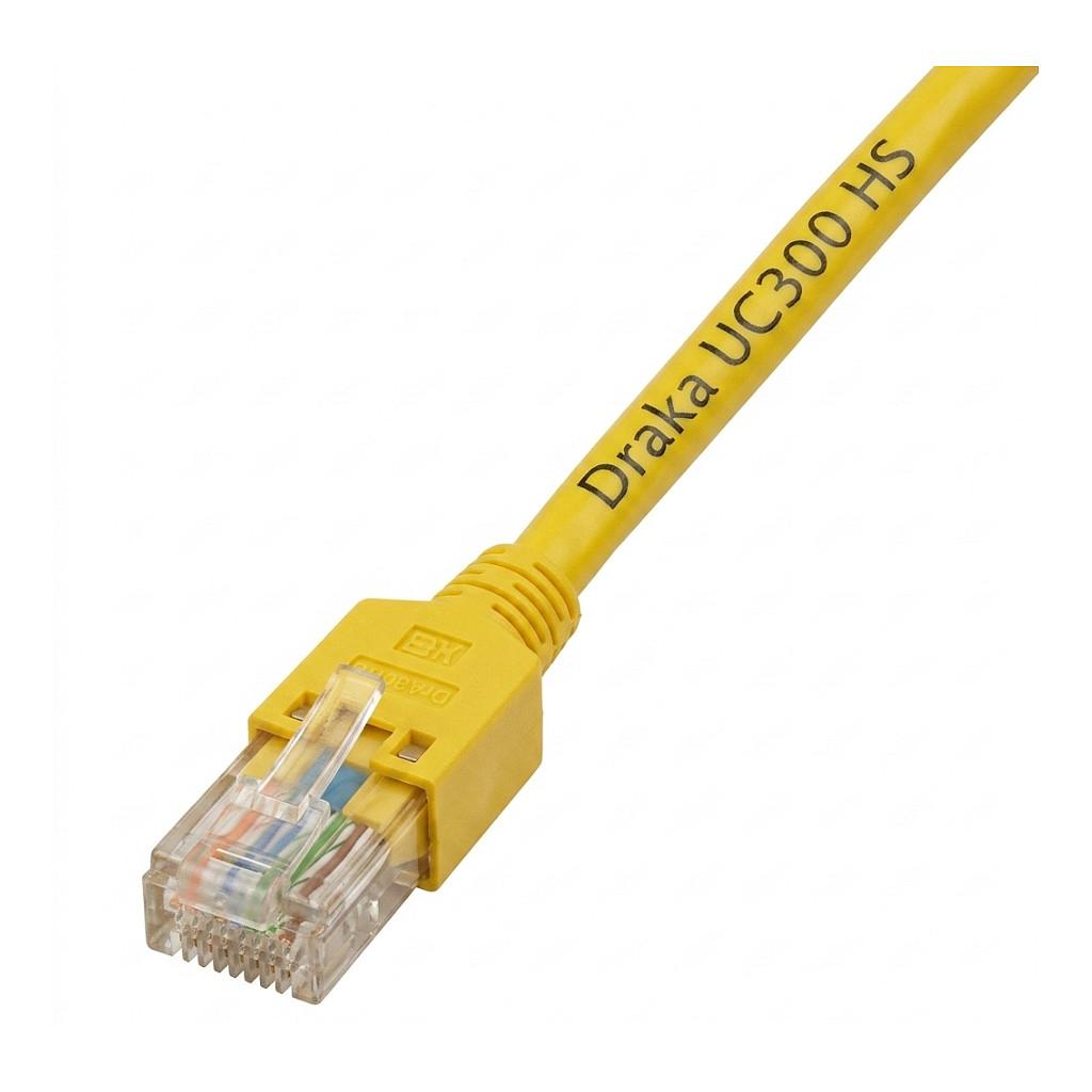 RJ45 patchkabel EFB Cat.5e SF/UTP LSZH Draka UC300 TM11 - gul 0,15 m