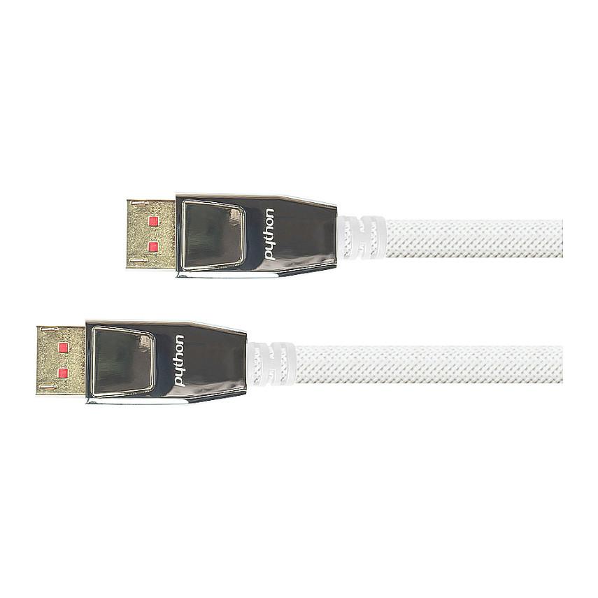 DisplayPort-kabel Python 1.4 - hvid 5 m