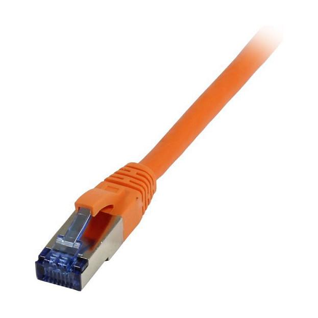 Patchkabel RJ45 CAT6A 500Mhz15m orange SSTPSFTP TPESuperflex AWG26 Synergy 21
