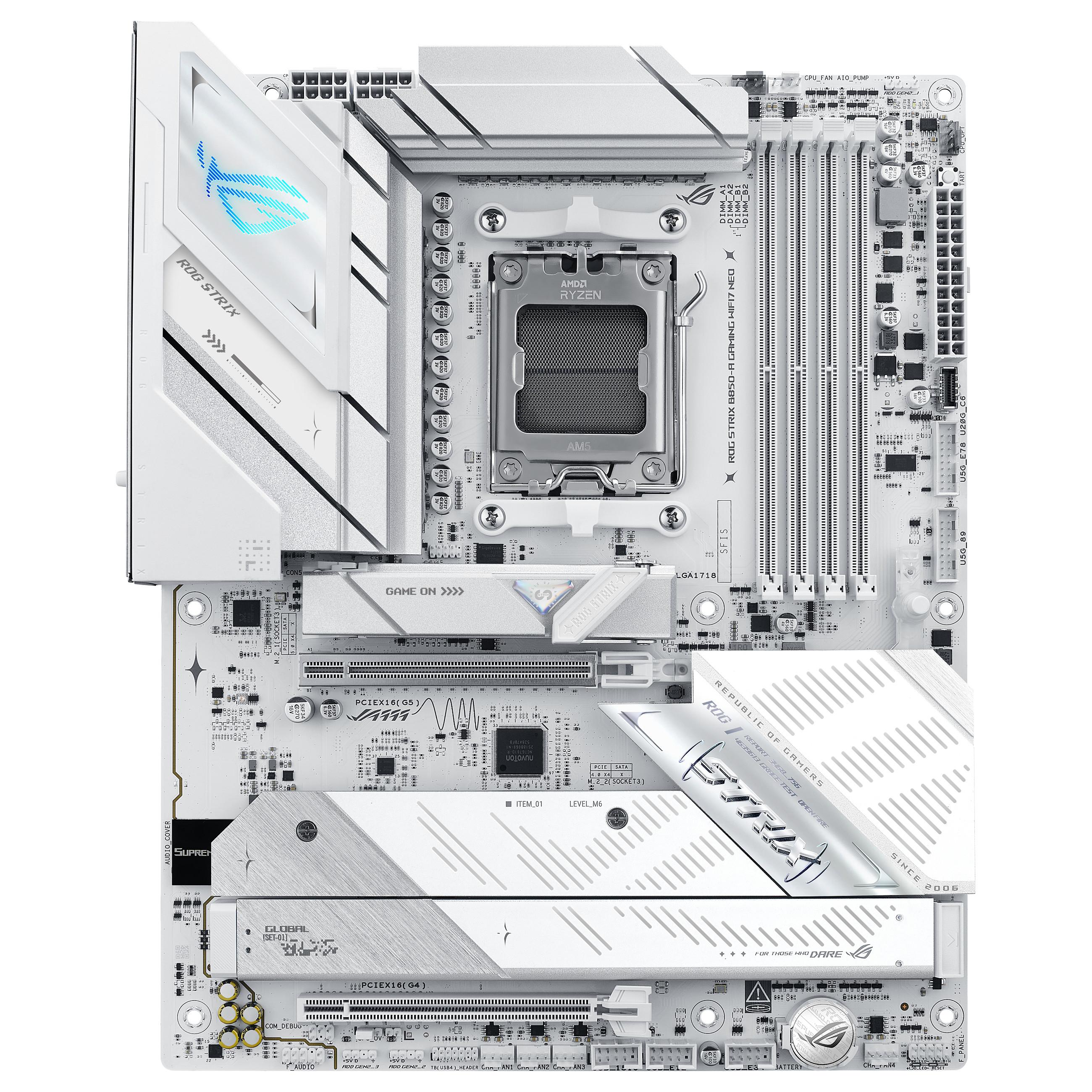 ASUS ROG STRIX B850-A GAMING WIFI7 NEO Bundkort - AMD B850 - AMD AM5 - DDR5 RAM - ATX