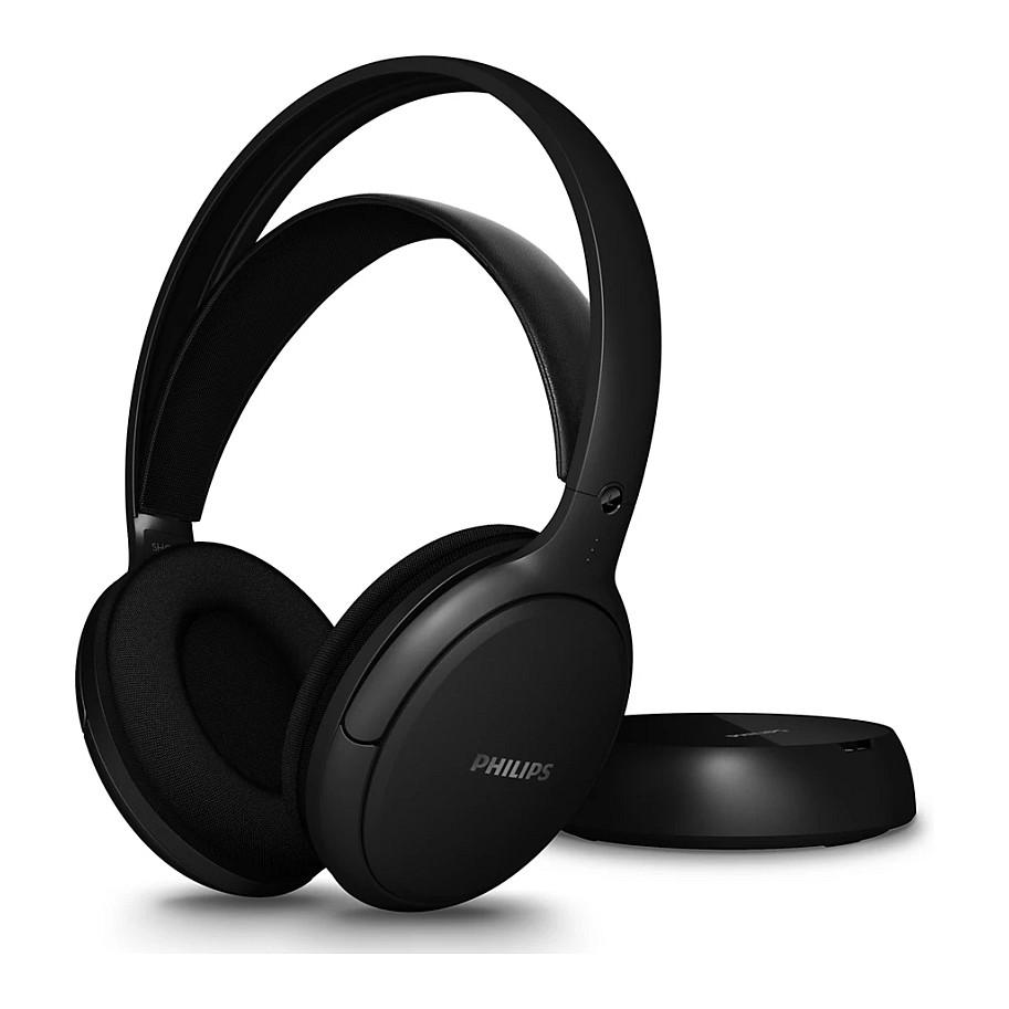 Philips SHC5200M2/12 trådløse TV-hovedtelefoner med USB-C, 30 timers batteritid - Sort